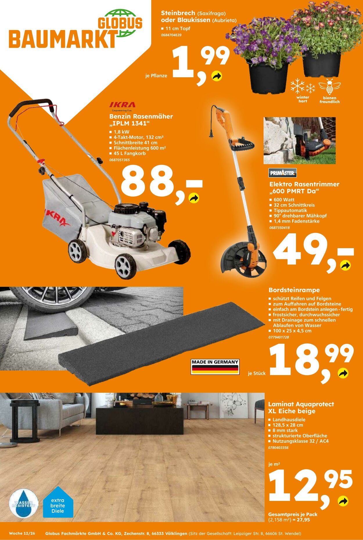 Prospekt Globus Baumarkt 15.03.2026 - 21.03.2026