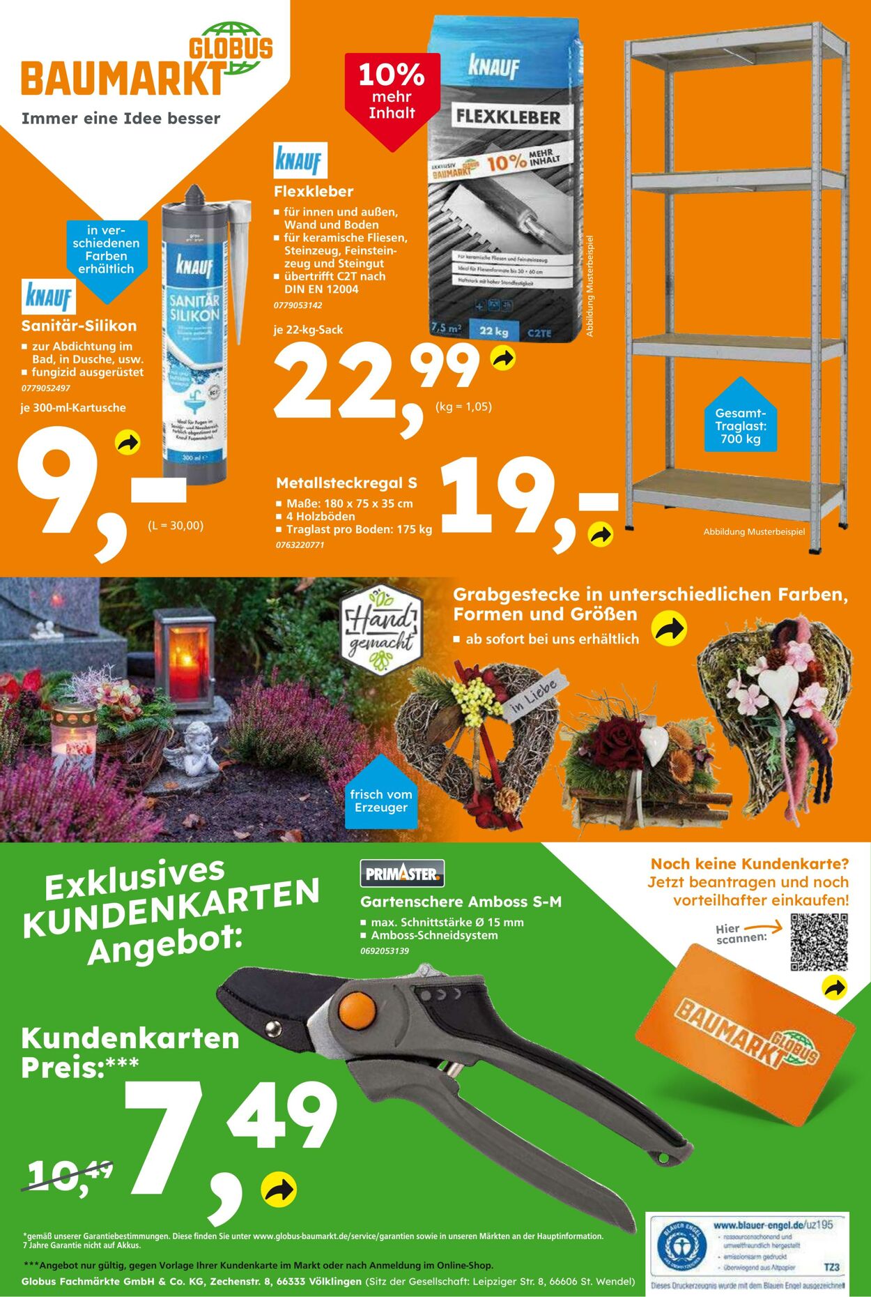 Prospekt Globus Baumarkt 12.10.2025 - 18.10.2025