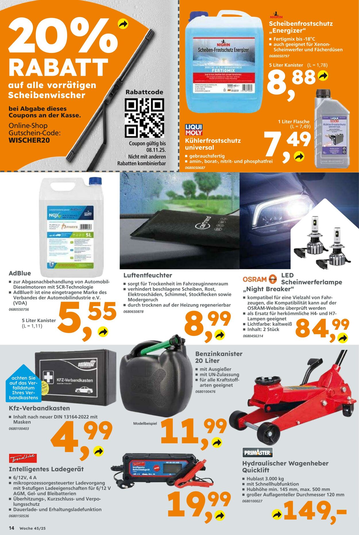 Prospekt Globus Baumarkt 02.11.2025 - 08.11.2025