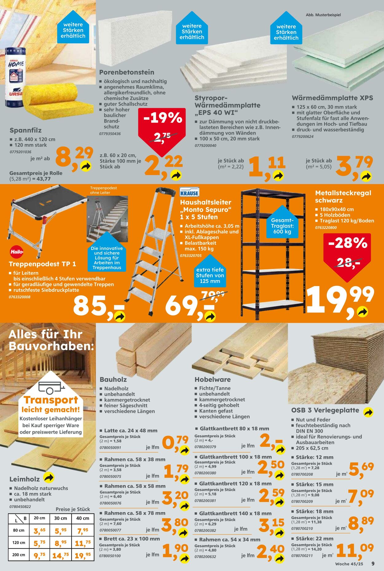 Prospekt Globus Baumarkt 02.11.2025 - 08.11.2025