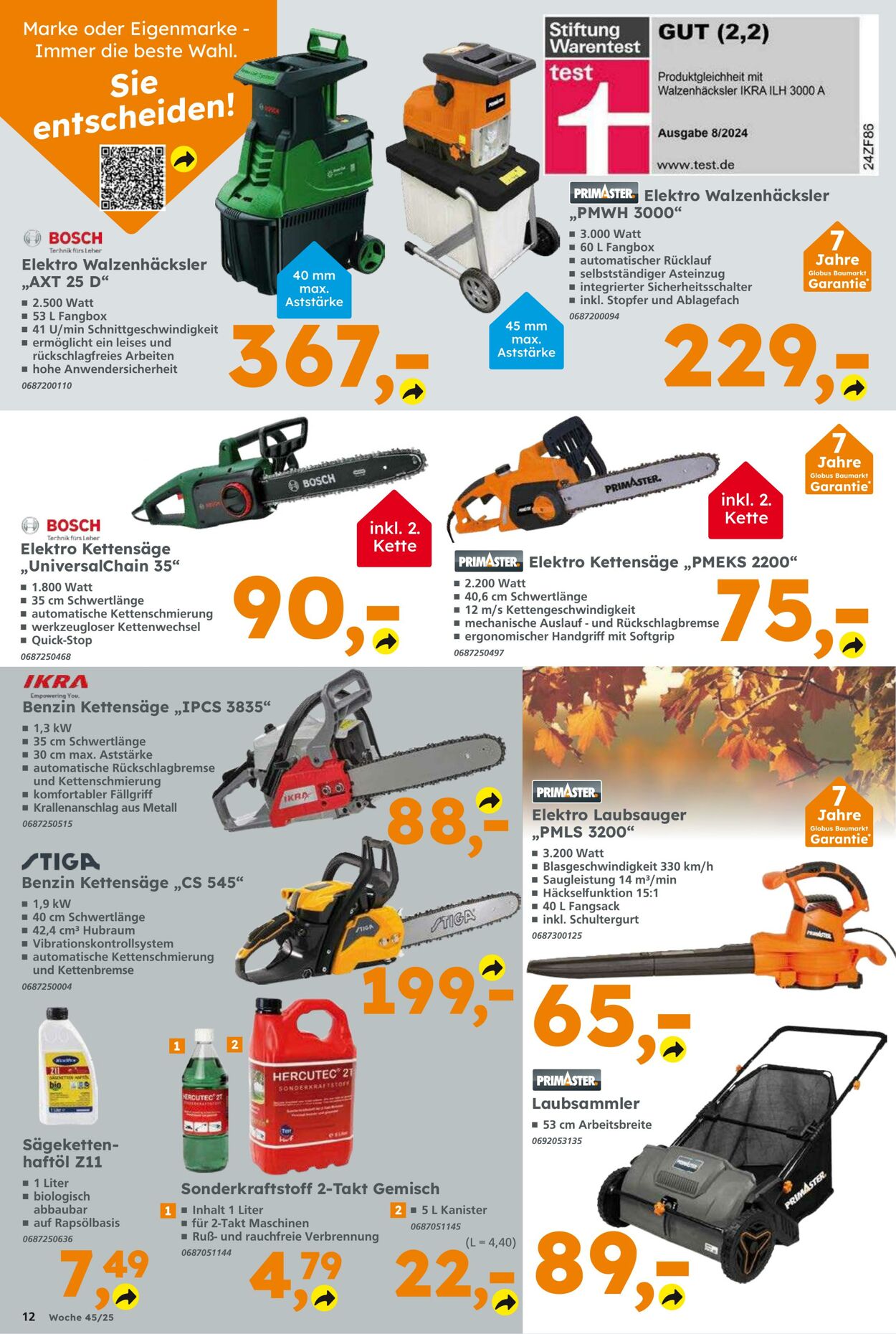 Prospekt Globus Baumarkt 02.11.2025 - 08.11.2025