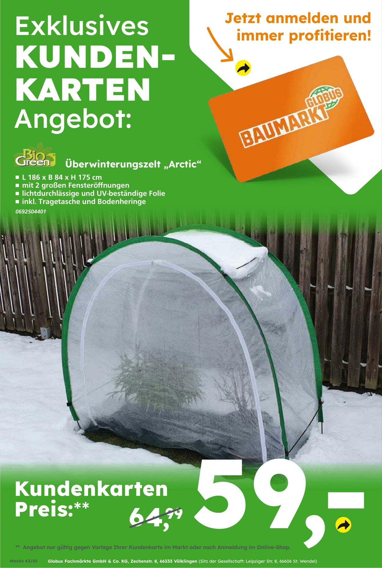 Prospekt Globus Baumarkt 19.10.2025 - 25.10.2025