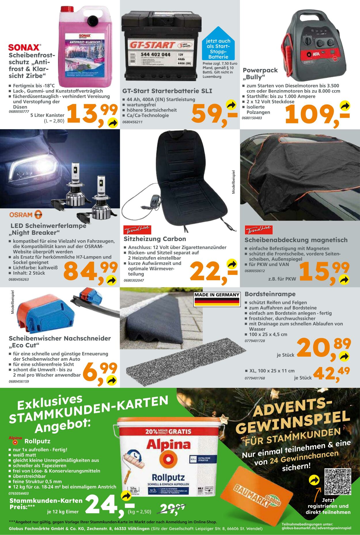 Prospekt Globus Baumarkt 01.12.2024 - 07.12.2024