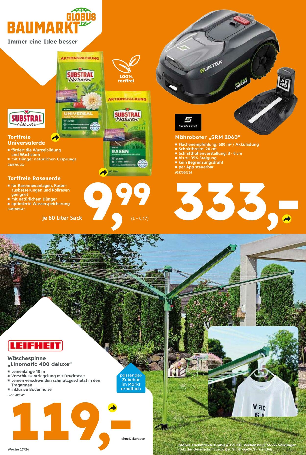 Prospekt Globus Baumarkt 19.04.2026 - 25.04.2026