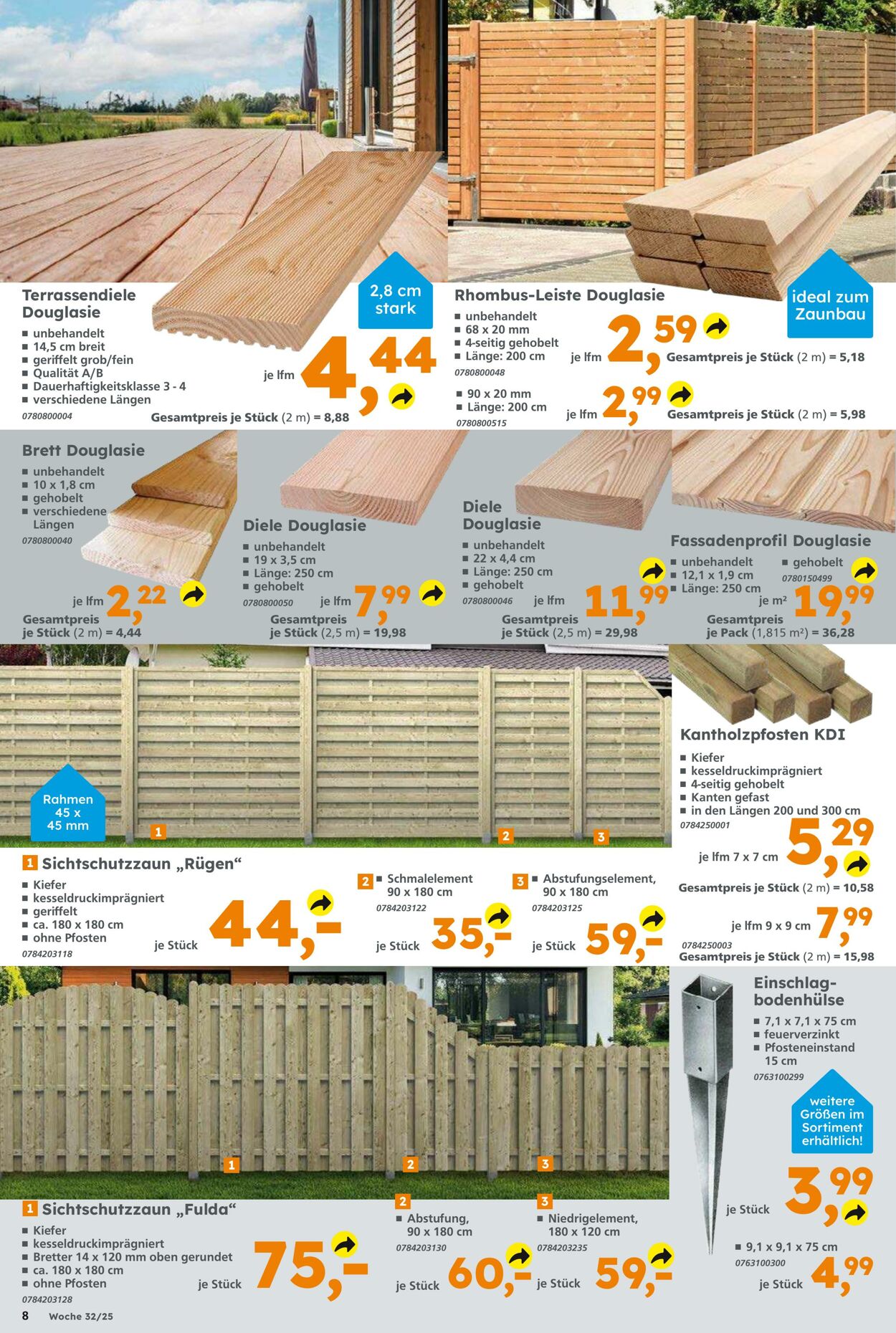 Prospekt Globus Baumarkt 03.08.2025 - 09.08.2025
