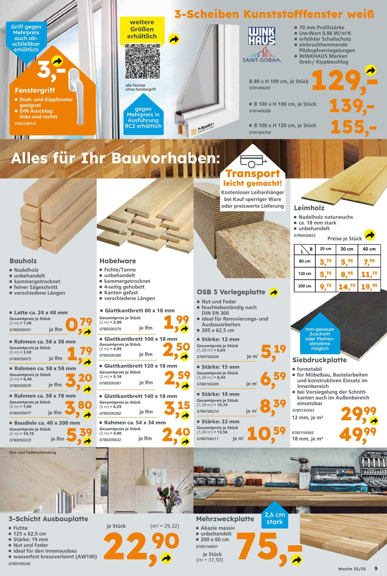 Prospekt Globus Baumarkt 03.08.2025 - 09.08.2025