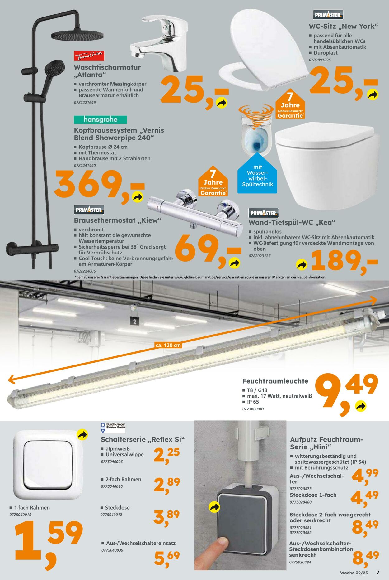 Prospekt Globus Baumarkt 21.09.2025 - 27.09.2025