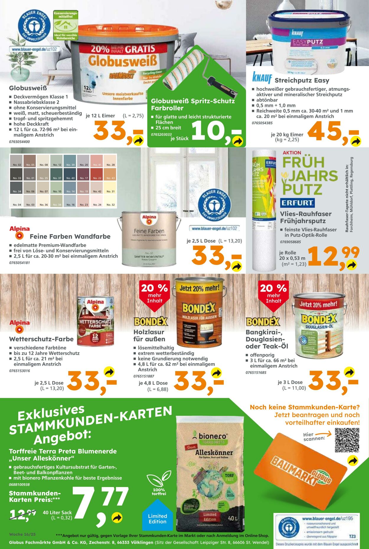 Prospekt Globus Baumarkt 13.04.2025 - 19.04.2025