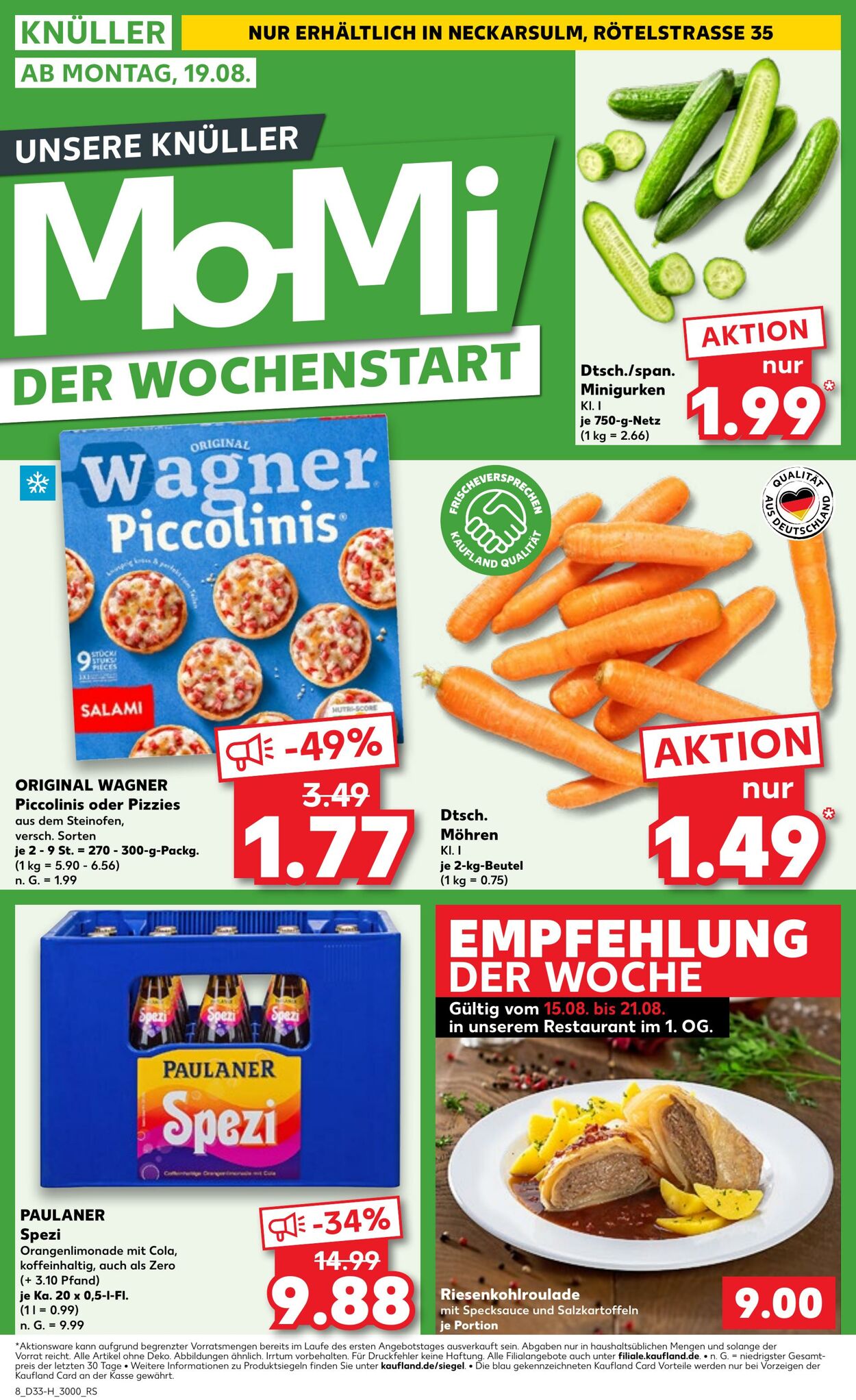 Prospekt Kaufland 15.08.2024 - 21.08.2024