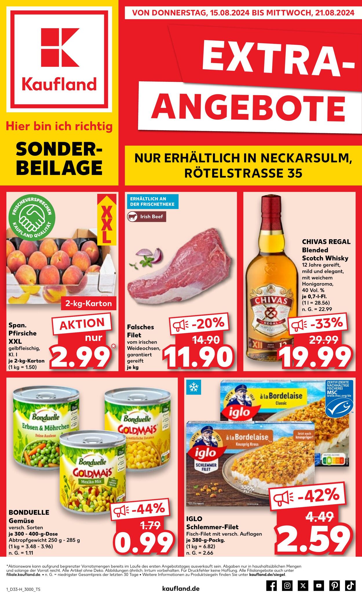 Prospekt Kaufland 15.08.2024 - 21.08.2024