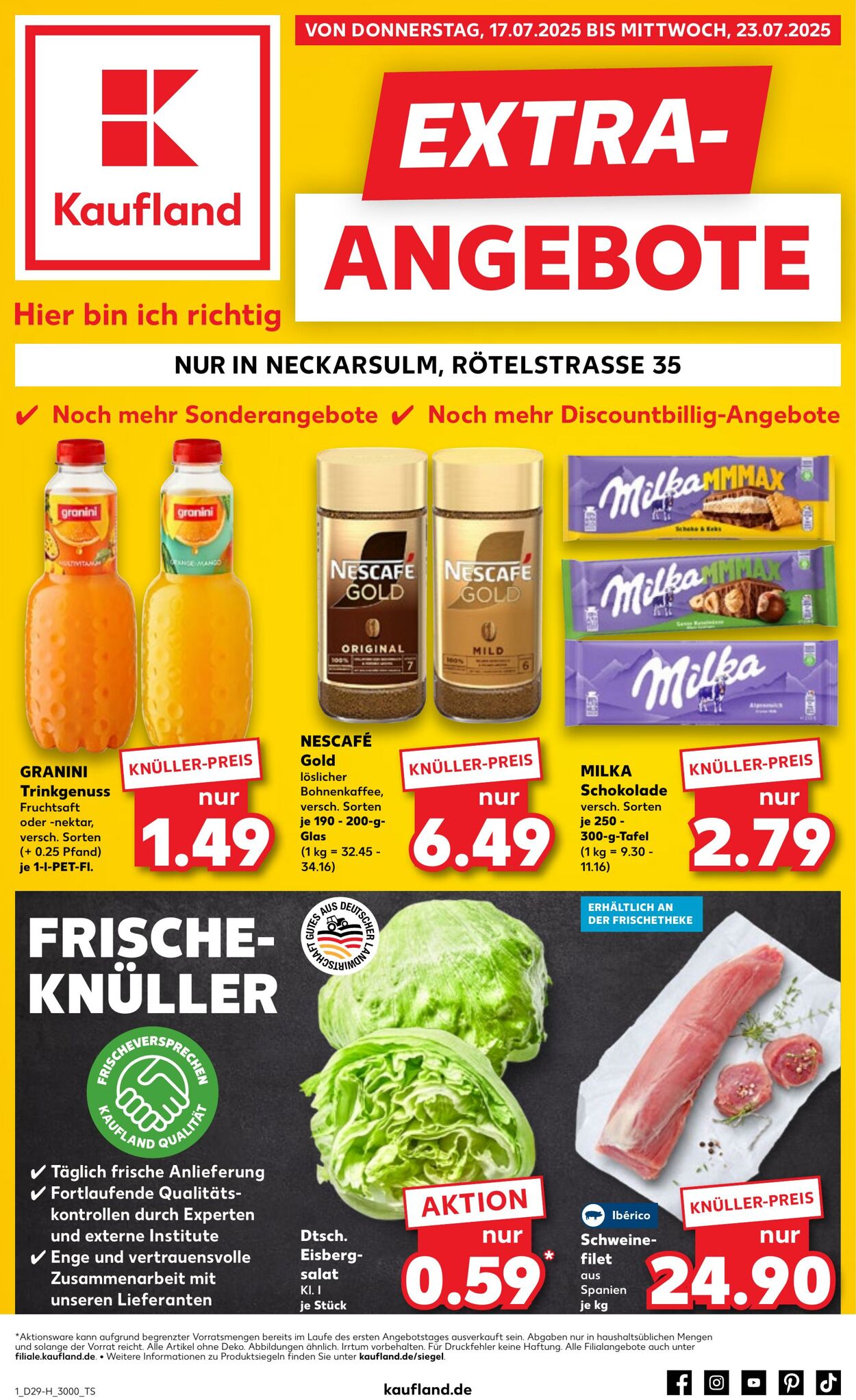 Prospekt Kaufland 17.07.2025 - 23.07.2025