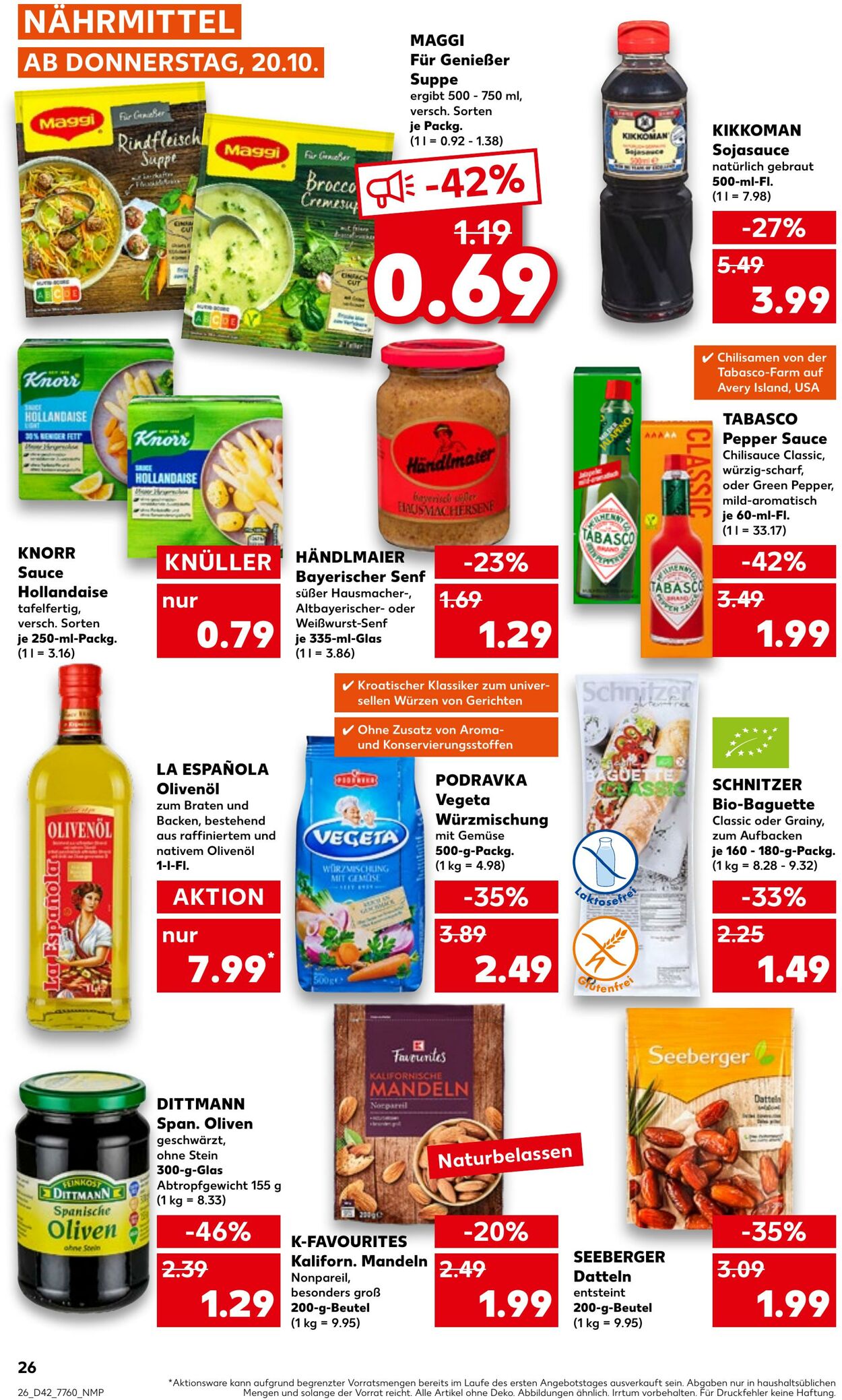 Prospekt Kaufland 20.10.2022 - 26.10.2022