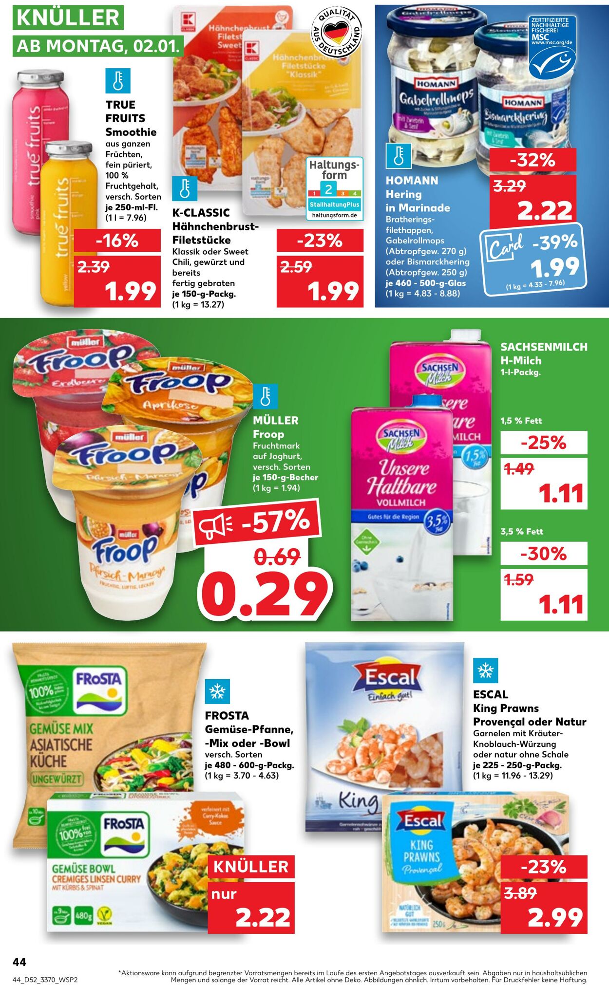 Prospekt Kaufland 29.12.2022 - 04.01.2023