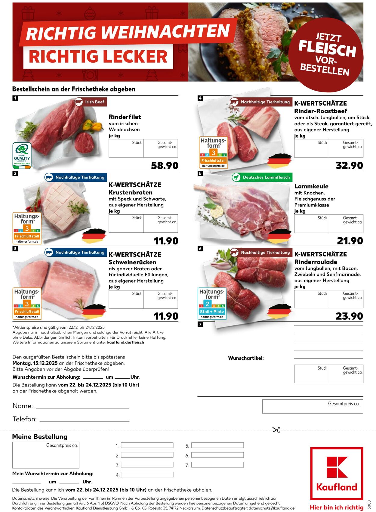 Prospekt Kaufland - Kaufland 23 Nov, 2025 - 15 Dez, 2025