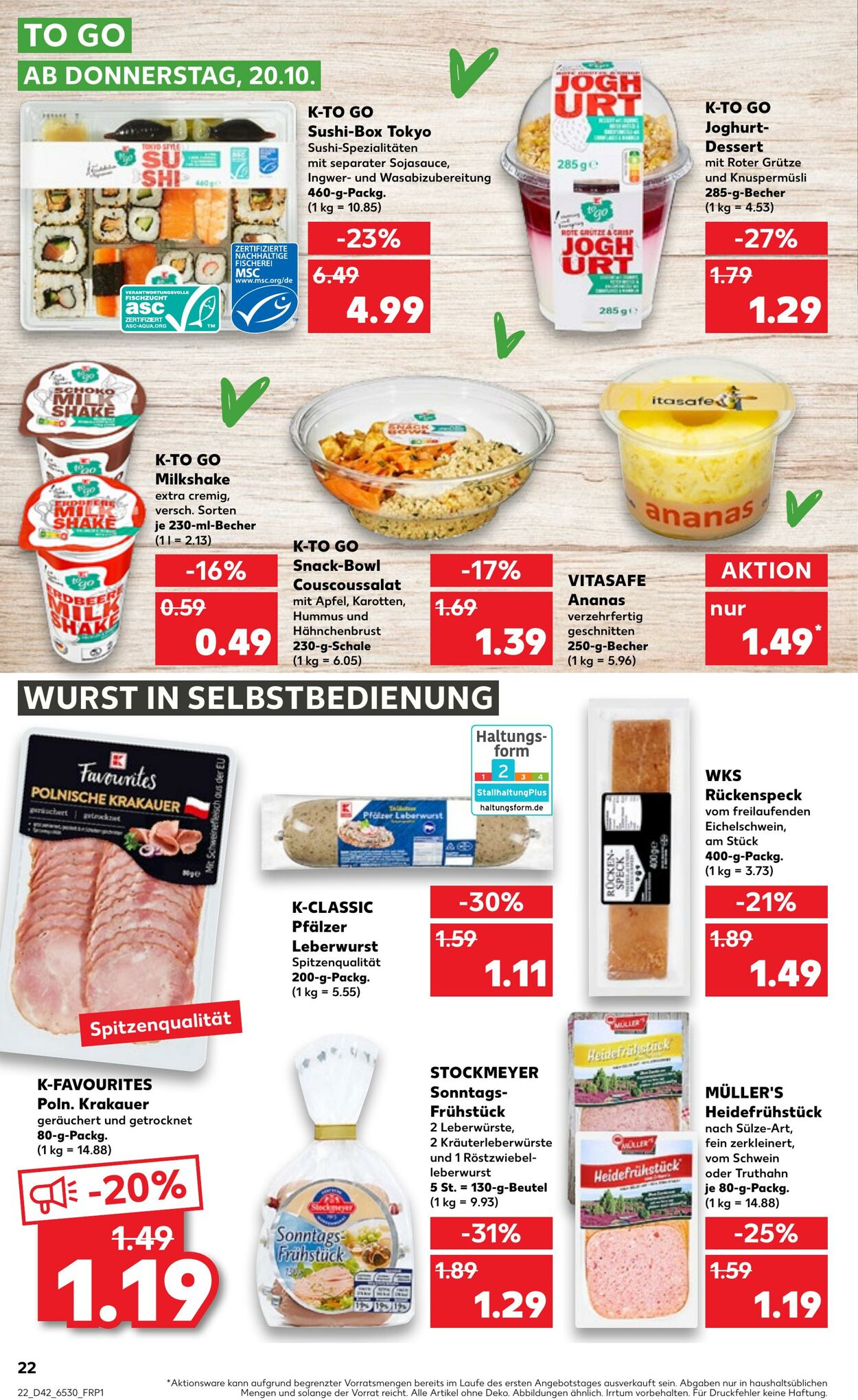 Prospekt Kaufland 20.10.2022 - 26.10.2022