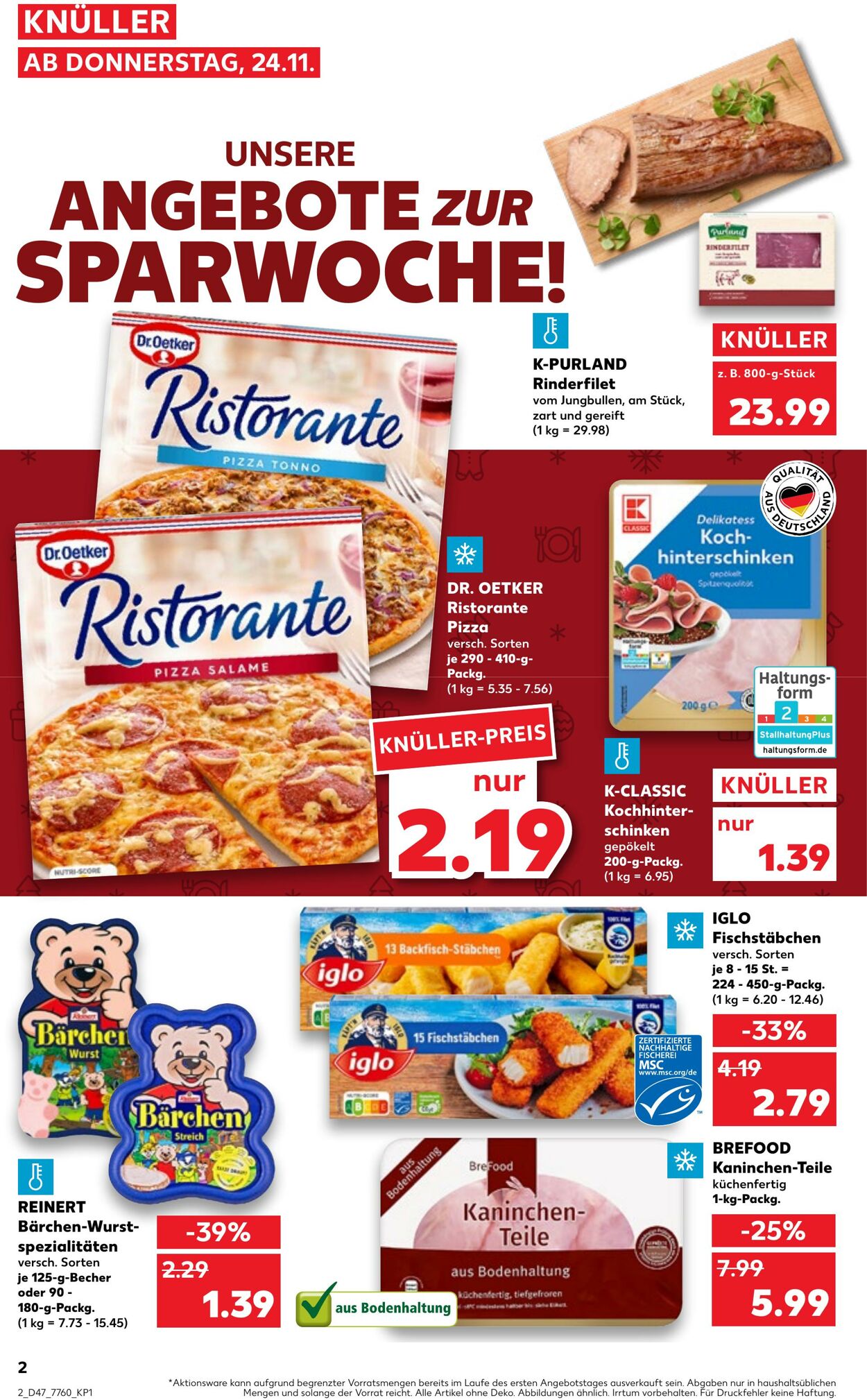 Prospekt Kaufland 24.11.2022 - 30.11.2022