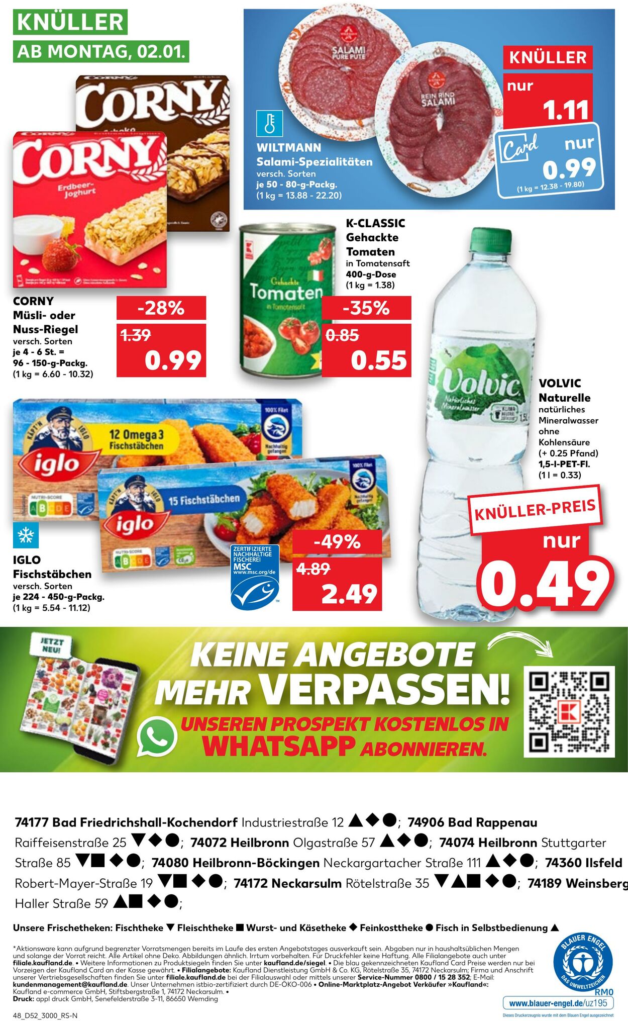 Prospekt Kaufland 29.12.2022 - 04.01.2023