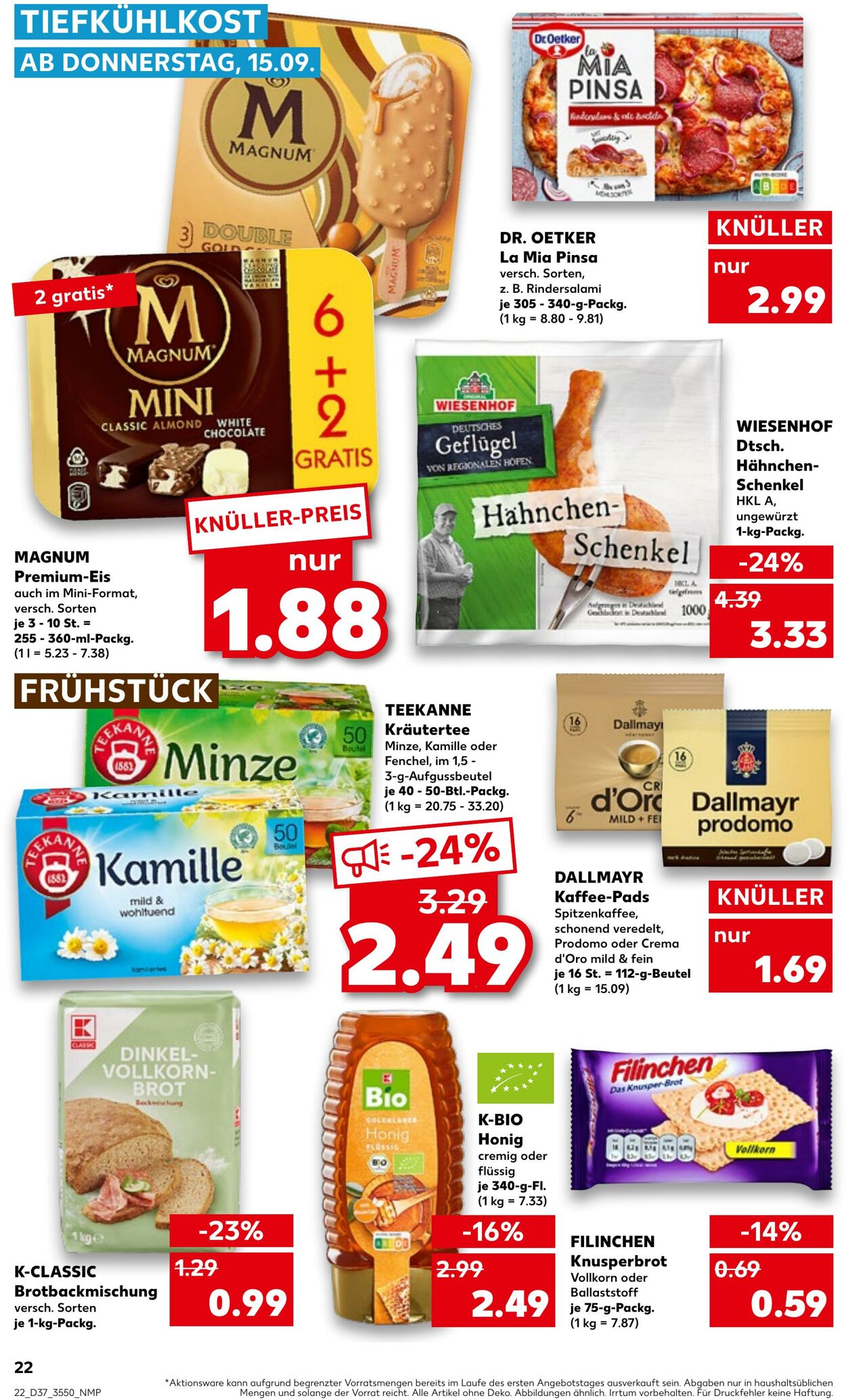 Prospekt Kaufland 15.09.2022 - 21.09.2022