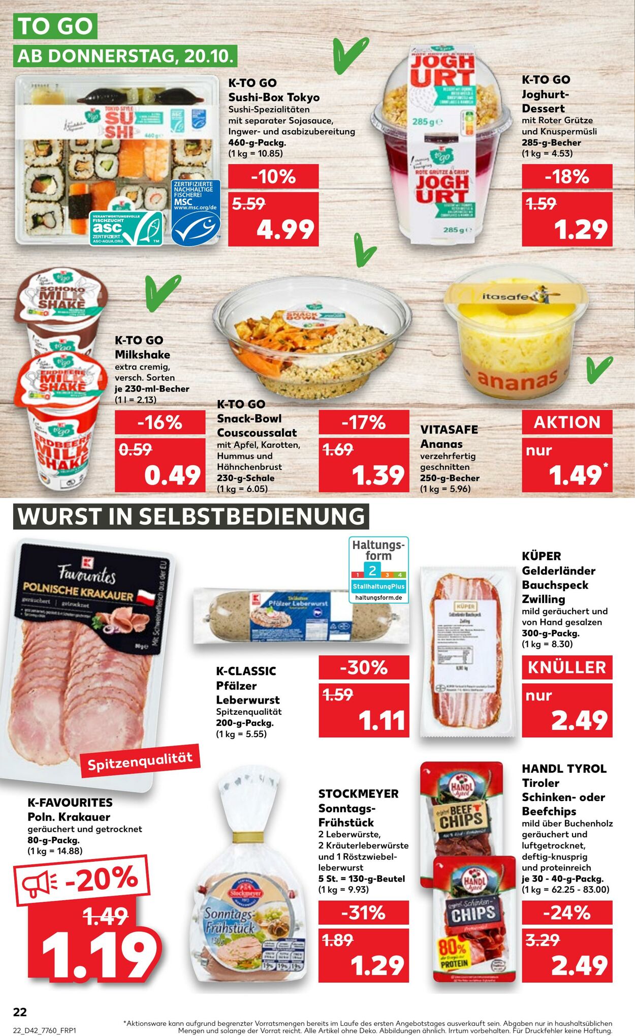 Prospekt Kaufland 20.10.2022 - 26.10.2022