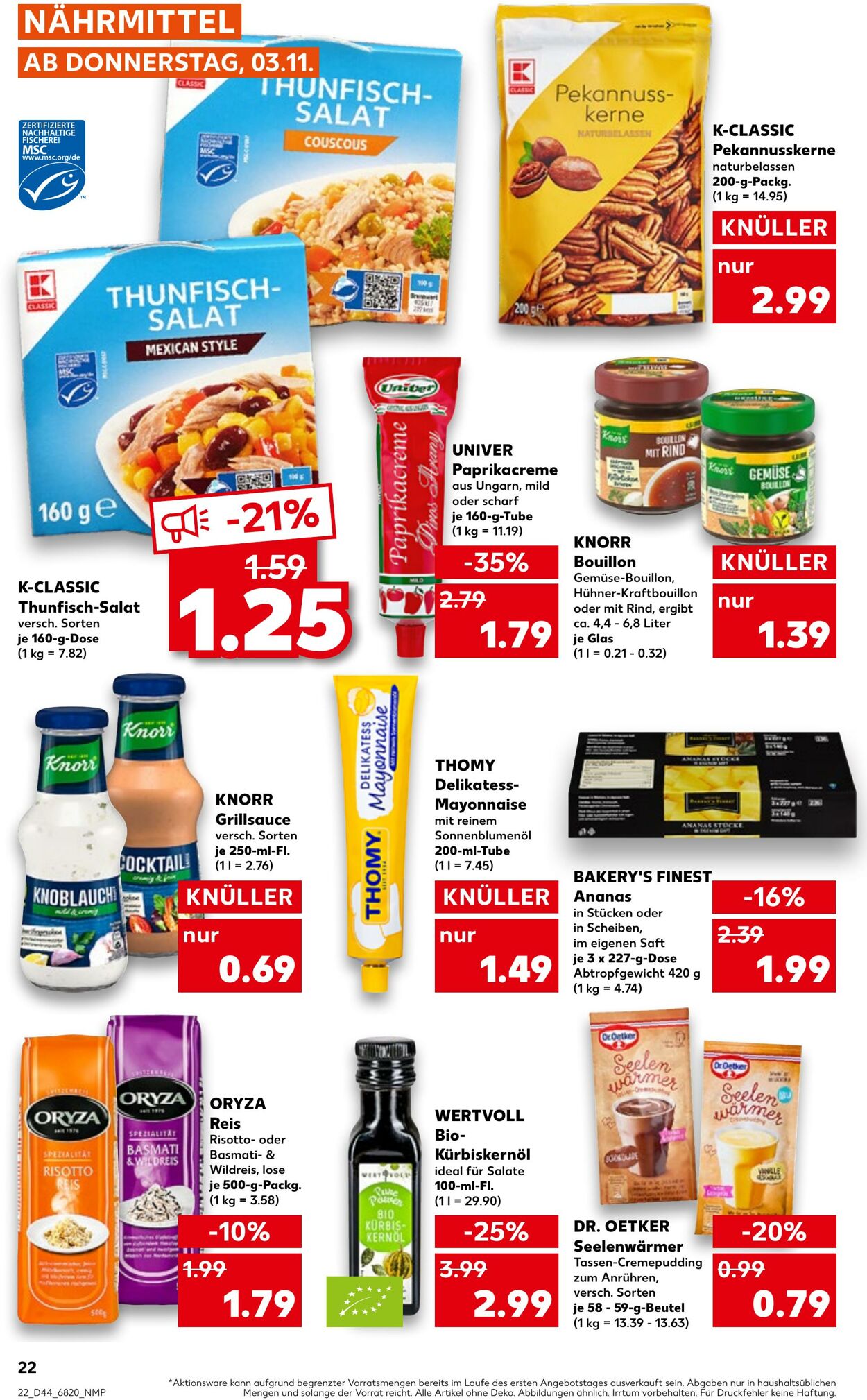 Prospekt Kaufland 03.11.2022 - 09.11.2022