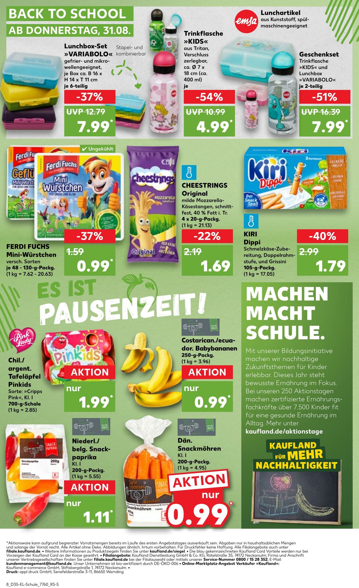 Prospekt Kaufland 31.08.2023 - 13.09.2023