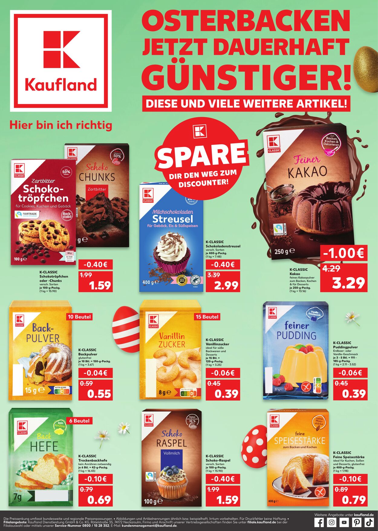 Prospekt Kaufland - Osterbacken dauerhaft günstiger 19 Mär, 2026 - 25 Mär, 2026