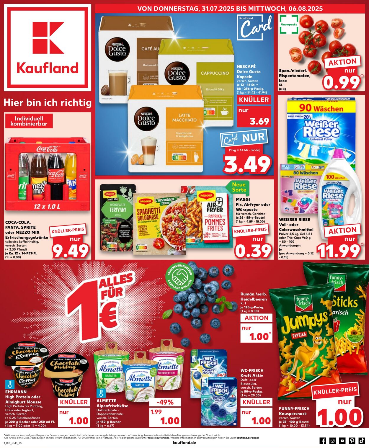 Prospekt Kaufland 31.07.2025 - 06.08.2025