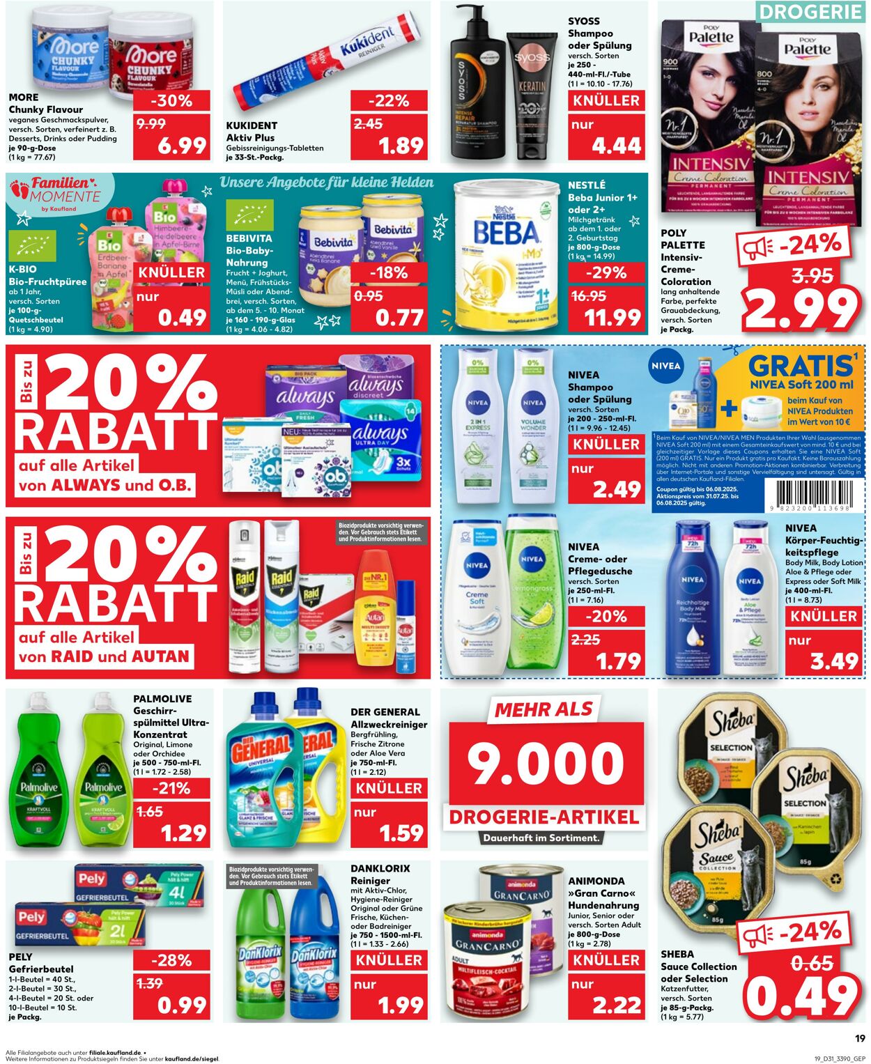 Prospekt Kaufland 31.07.2025 - 06.08.2025