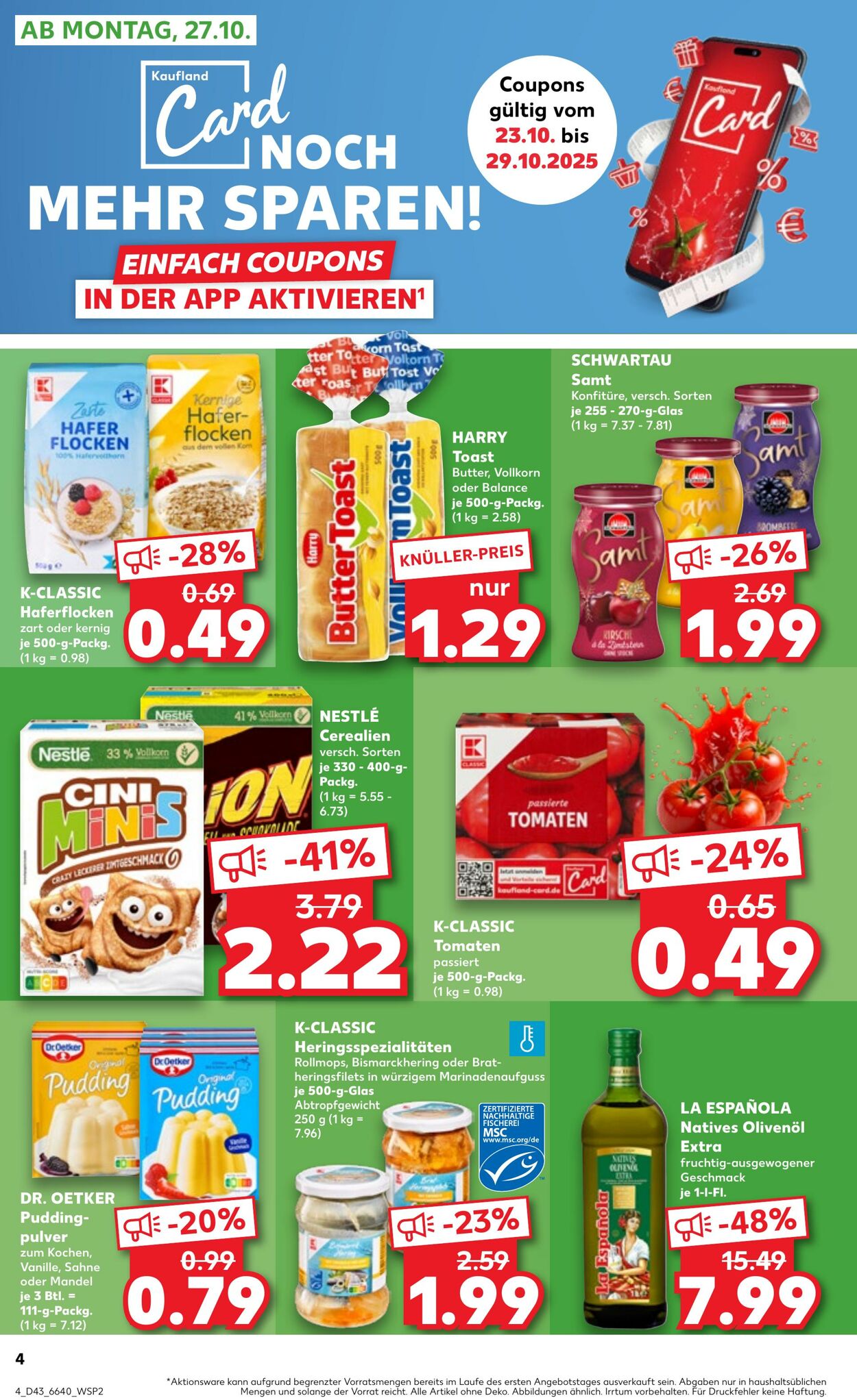 Prospekt Kaufland 26.10.2025 - 29.10.2025