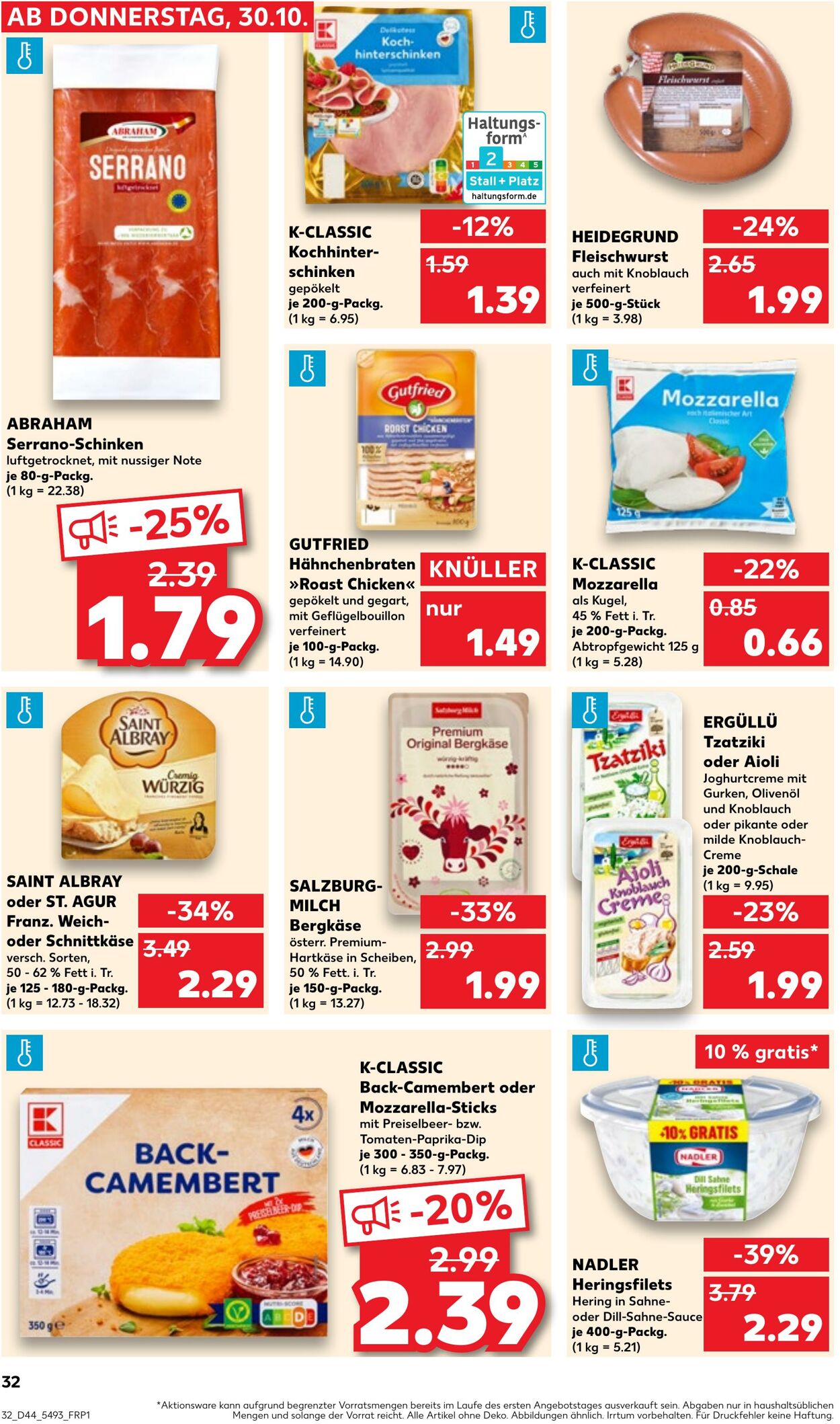 Prospekt Kaufland 30.10.2025 - 05.11.2025