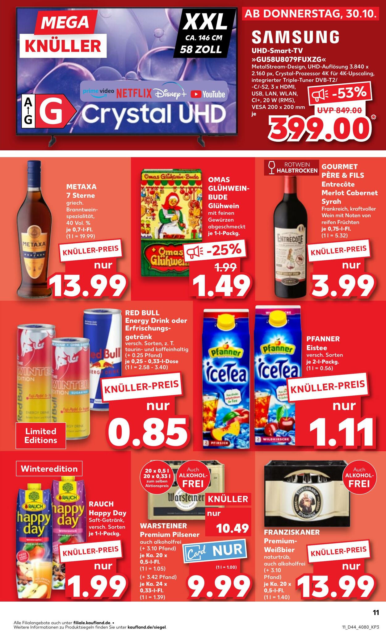 Prospekt Kaufland 30.10.2025 - 05.11.2025