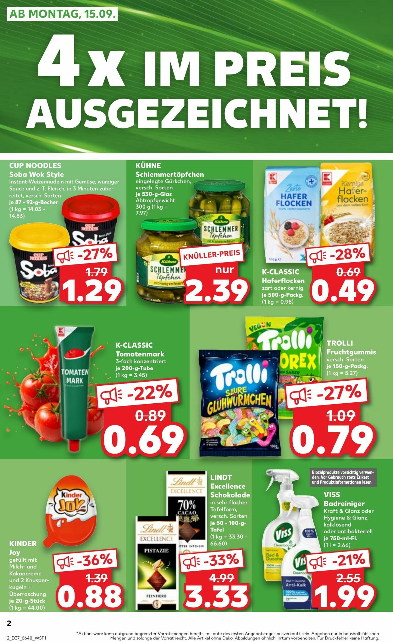 Prospekt Kaufland 14.09.2025 - 17.09.2025