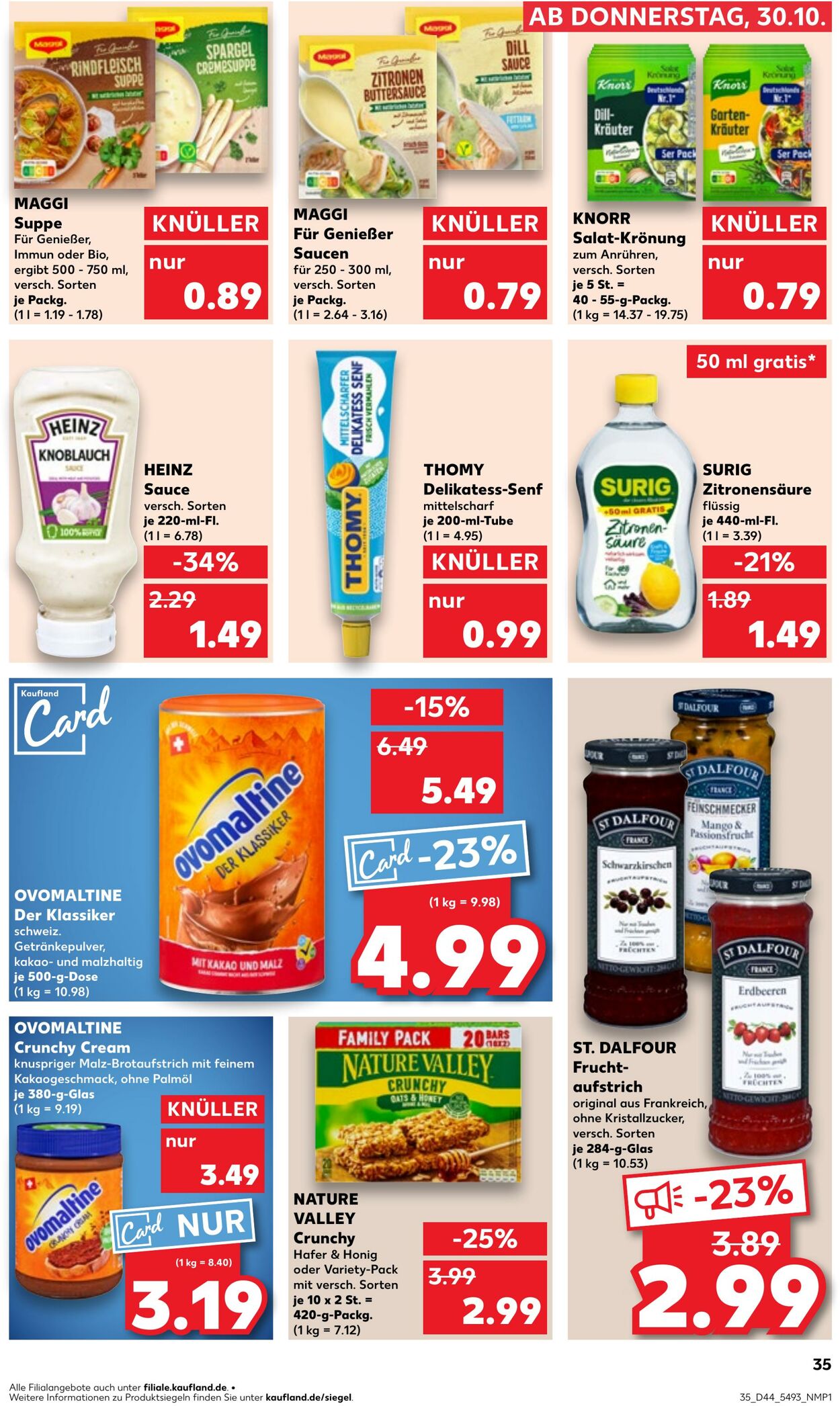 Prospekt Kaufland 30.10.2025 - 05.11.2025