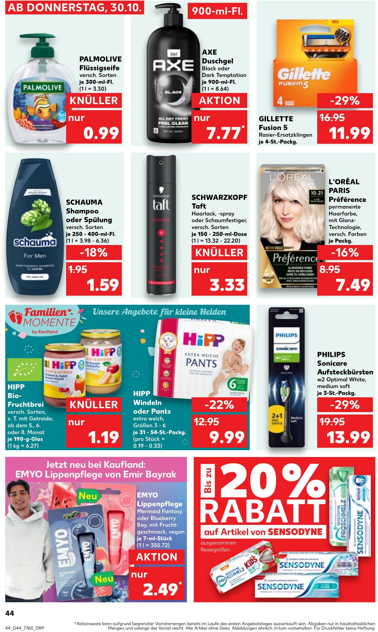 Prospekt Kaufland 30.10.2025 - 05.11.2025