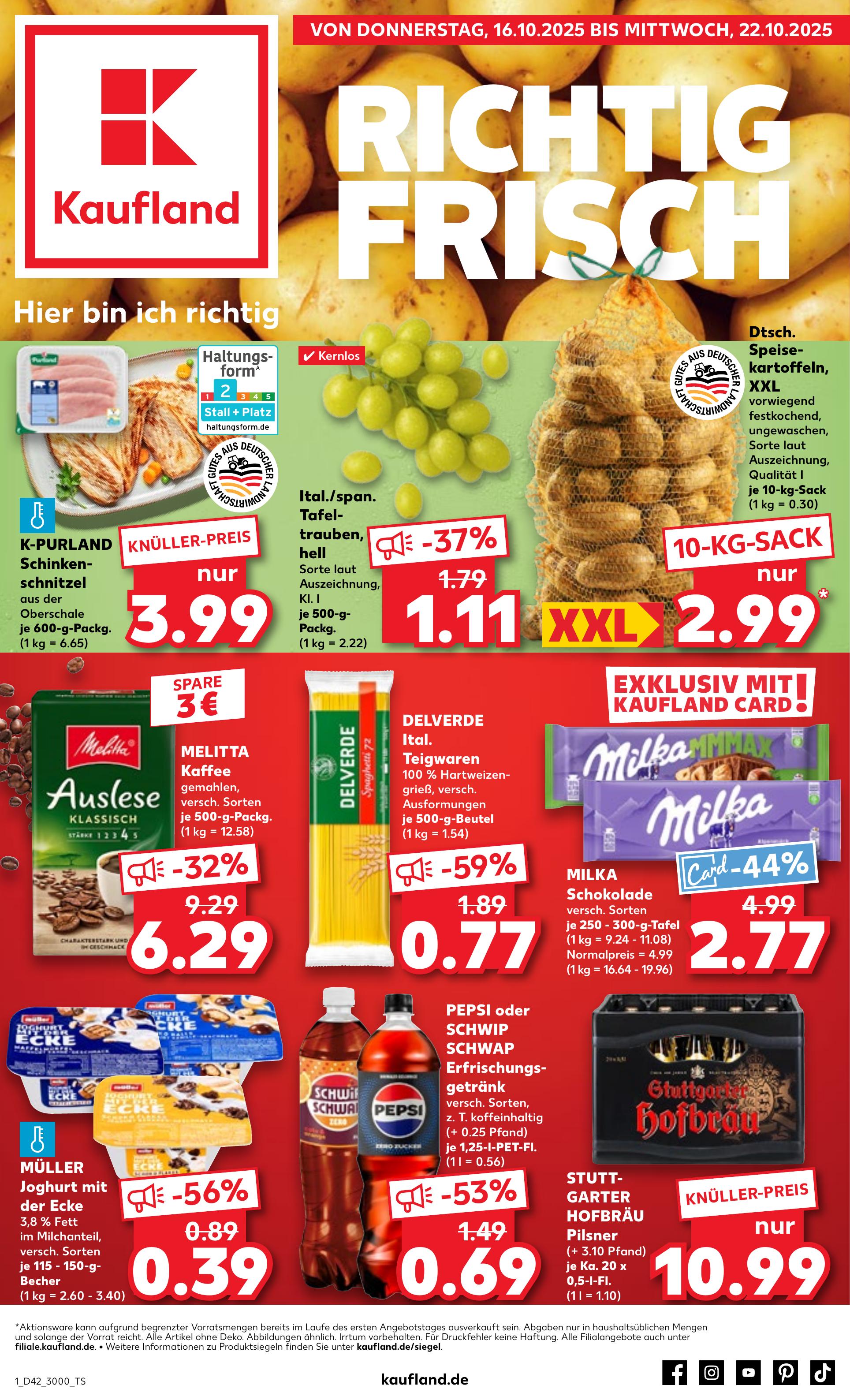 Prospekt Kaufland 16.10.2025 - 22.10.2025