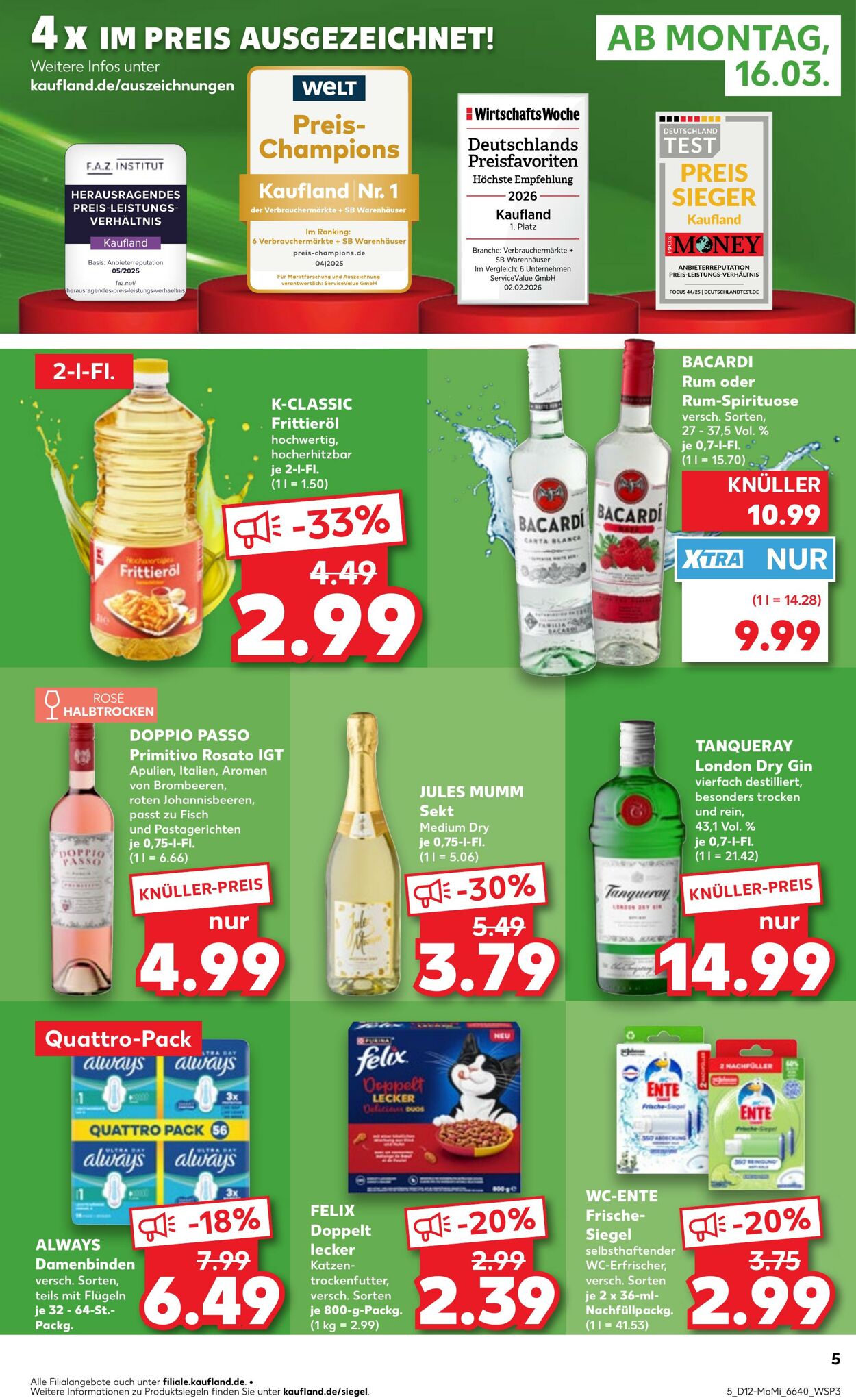 Prospekt Kaufland 16.03.2026 - 18.03.2026