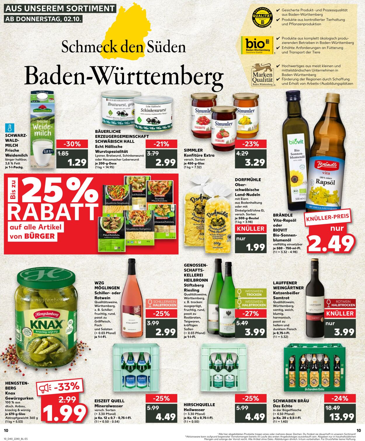 Prospekt Kaufland 02.10.2025 - 08.10.2025
