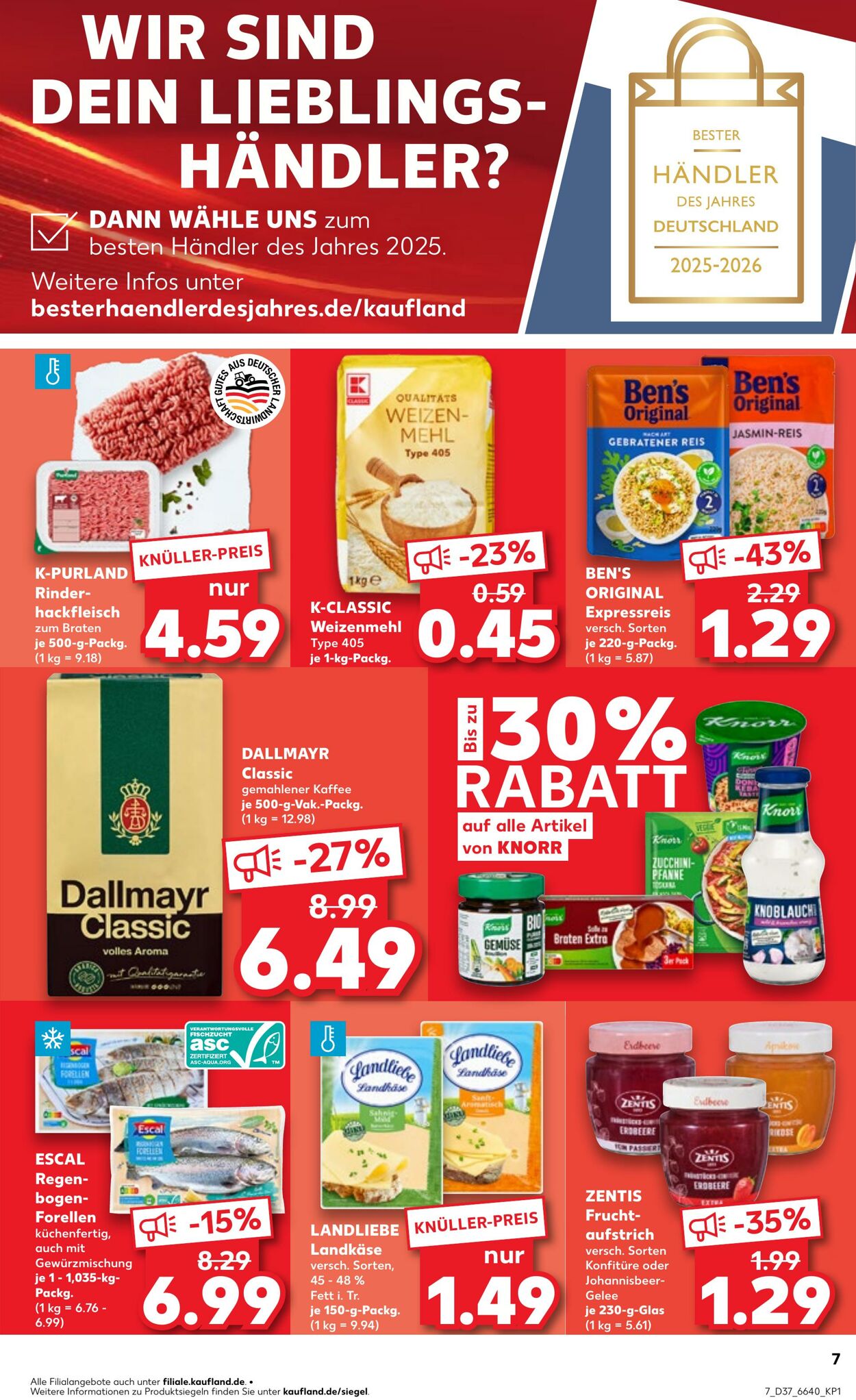 Prospekt Kaufland 11.09.2025 - 17.09.2025