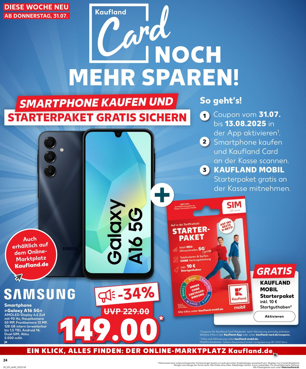 Prospekt Kaufland 31.07.2025 - 06.08.2025