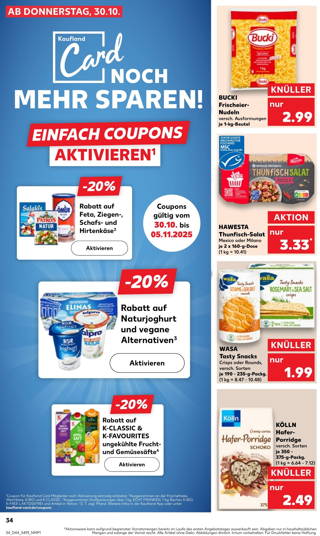 Prospekt Kaufland 30.10.2025 - 05.11.2025