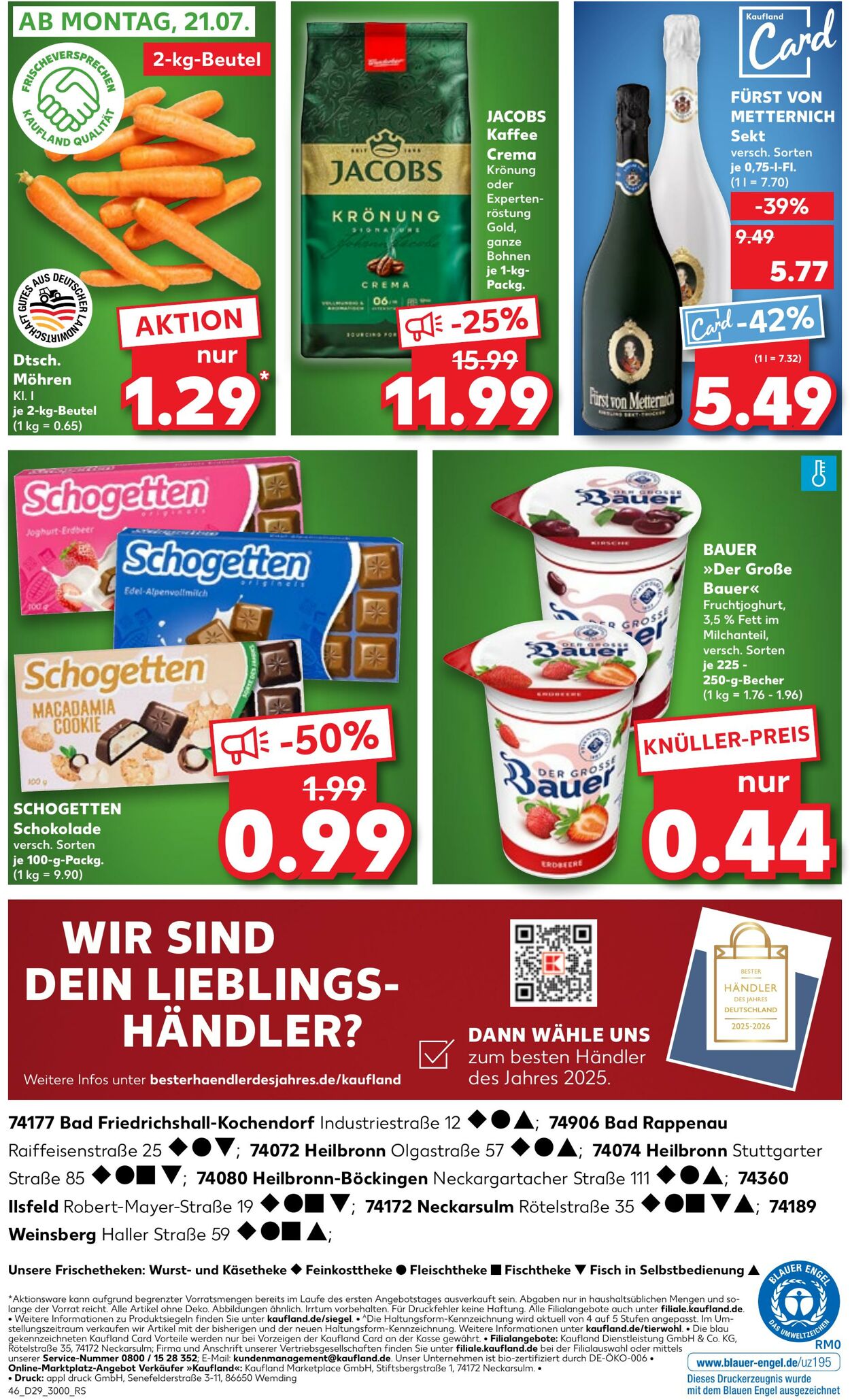 Prospekt Kaufland 17.07.2025 - 23.07.2025