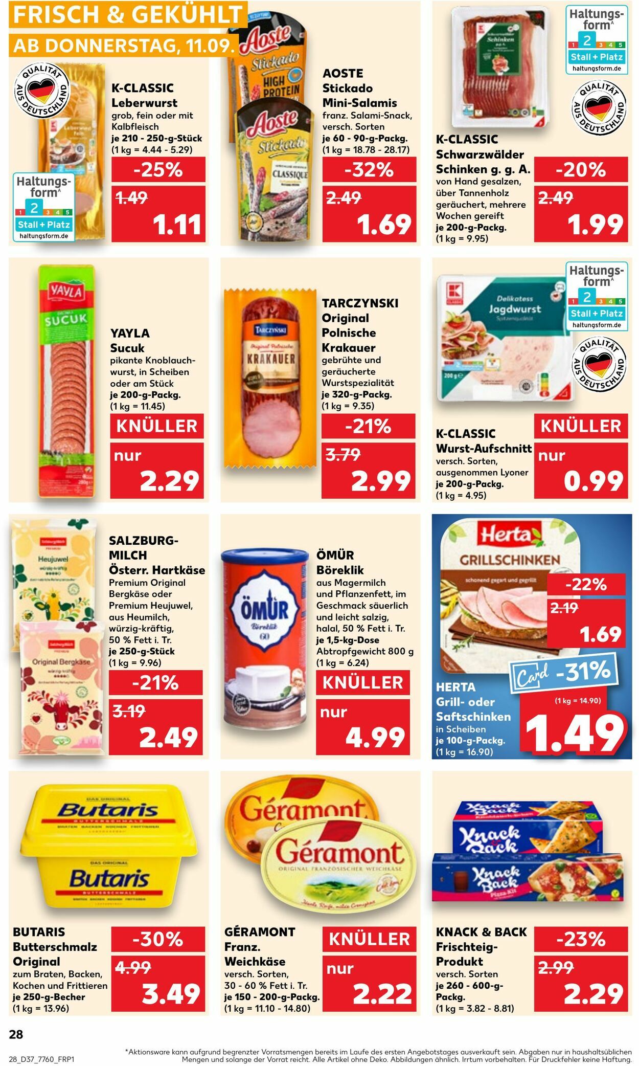 Prospekt Kaufland 11.09.2025 - 17.09.2025