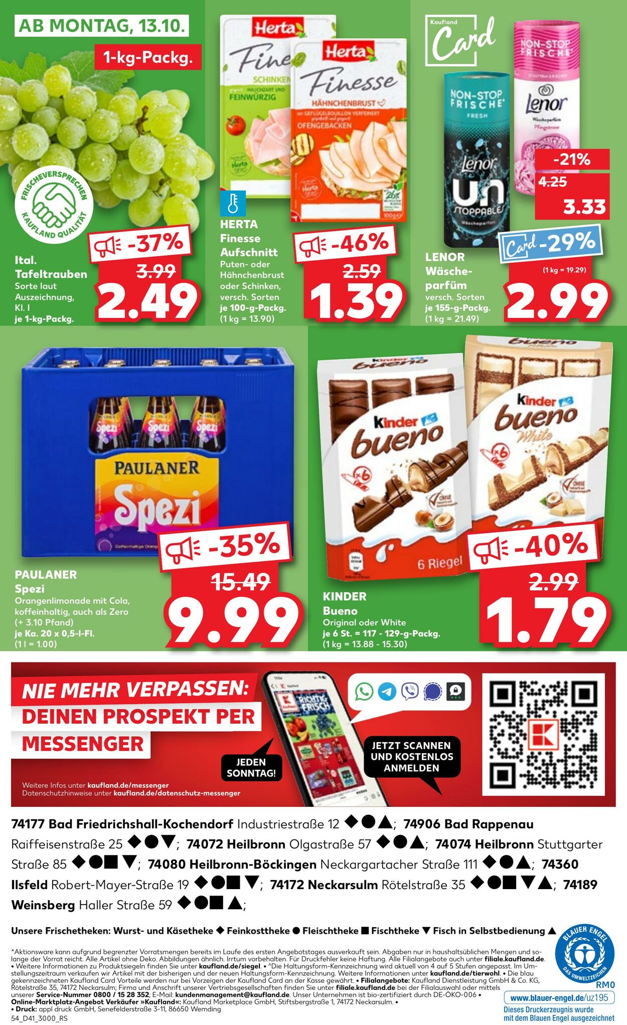 Prospekt Kaufland 09.10.2025 - 15.10.2025