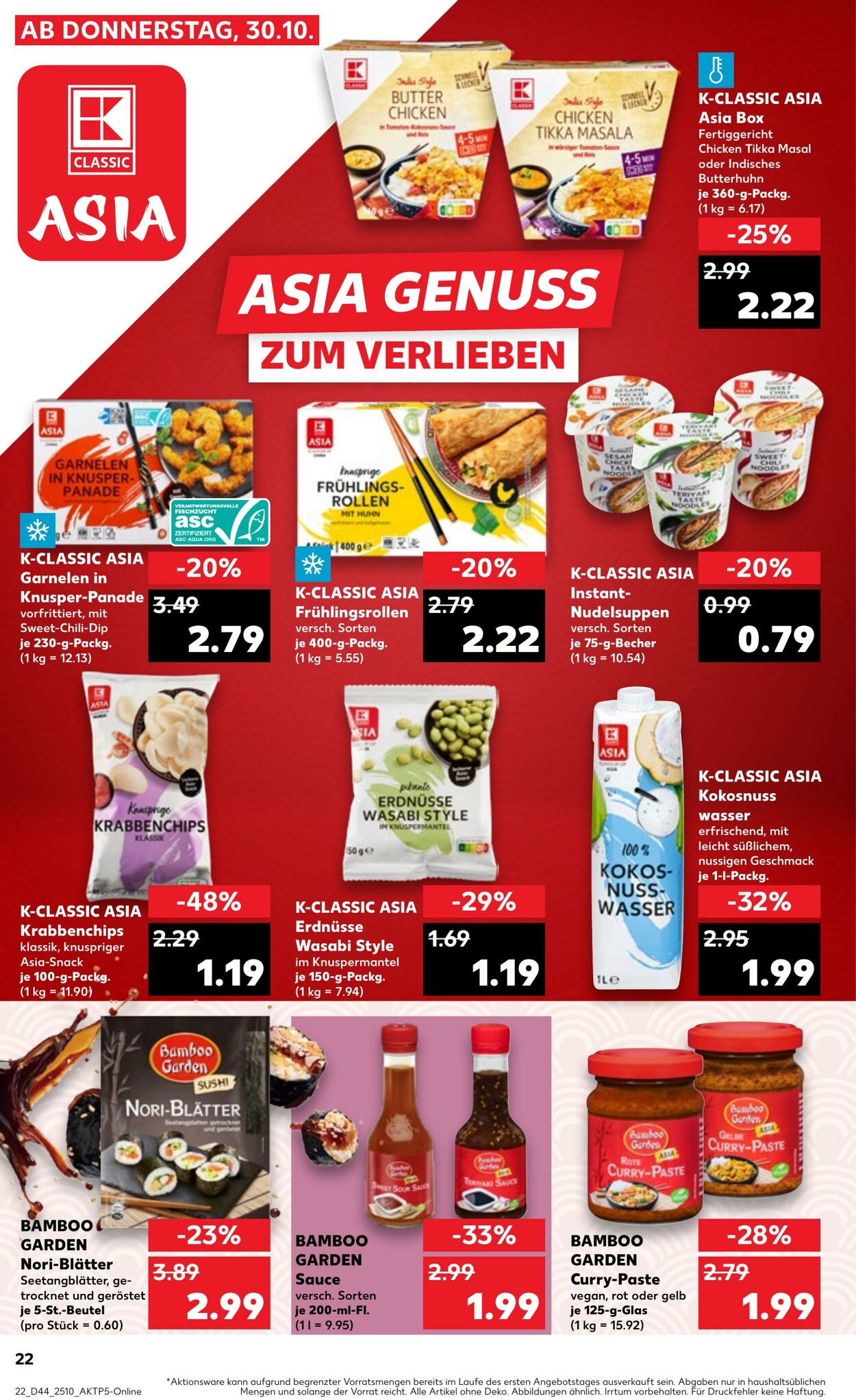 Prospekt Kaufland 30.10.2025 - 05.11.2025