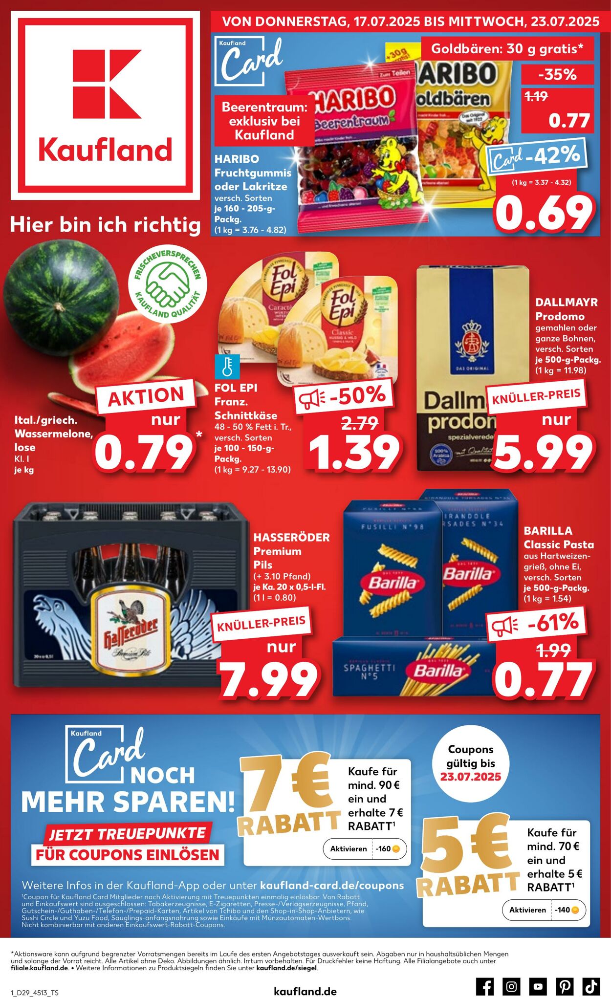 Prospekt Kaufland 17.07.2025 - 23.07.2025