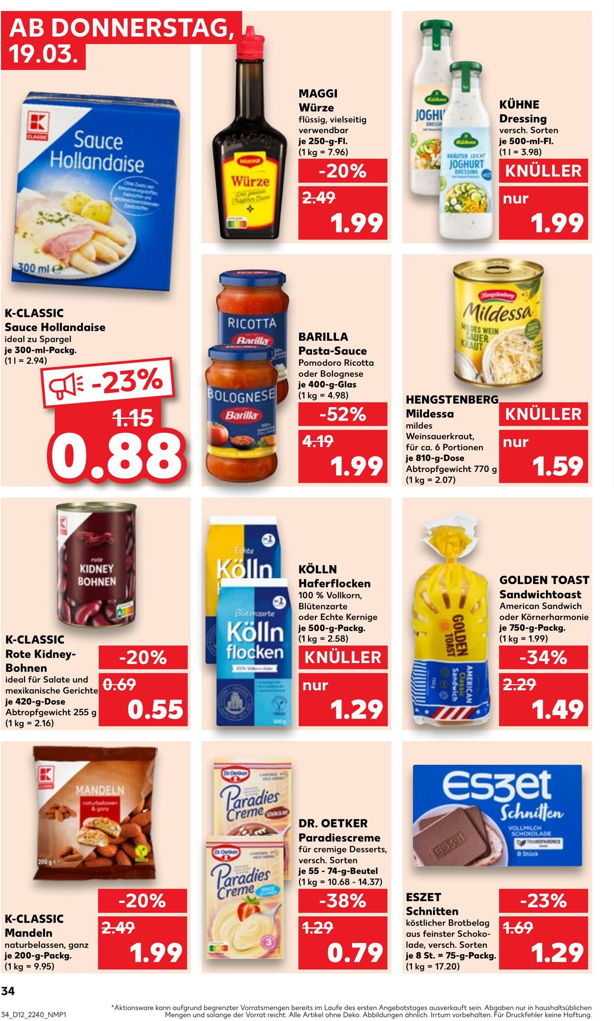 Prospekt Kaufland 19.03.2026 - 25.03.2026