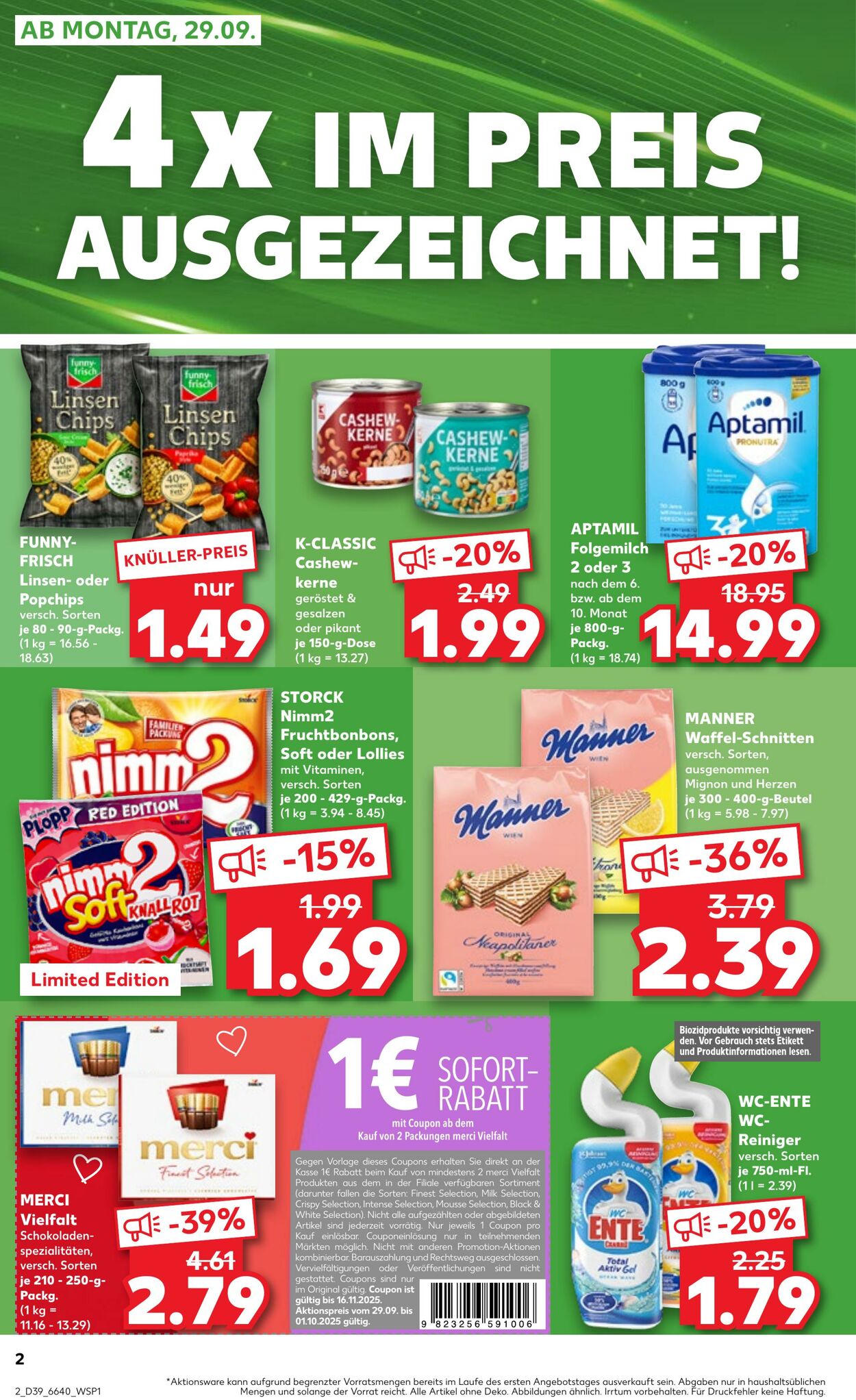 Prospekt Kaufland 28.09.2025 - 01.10.2025