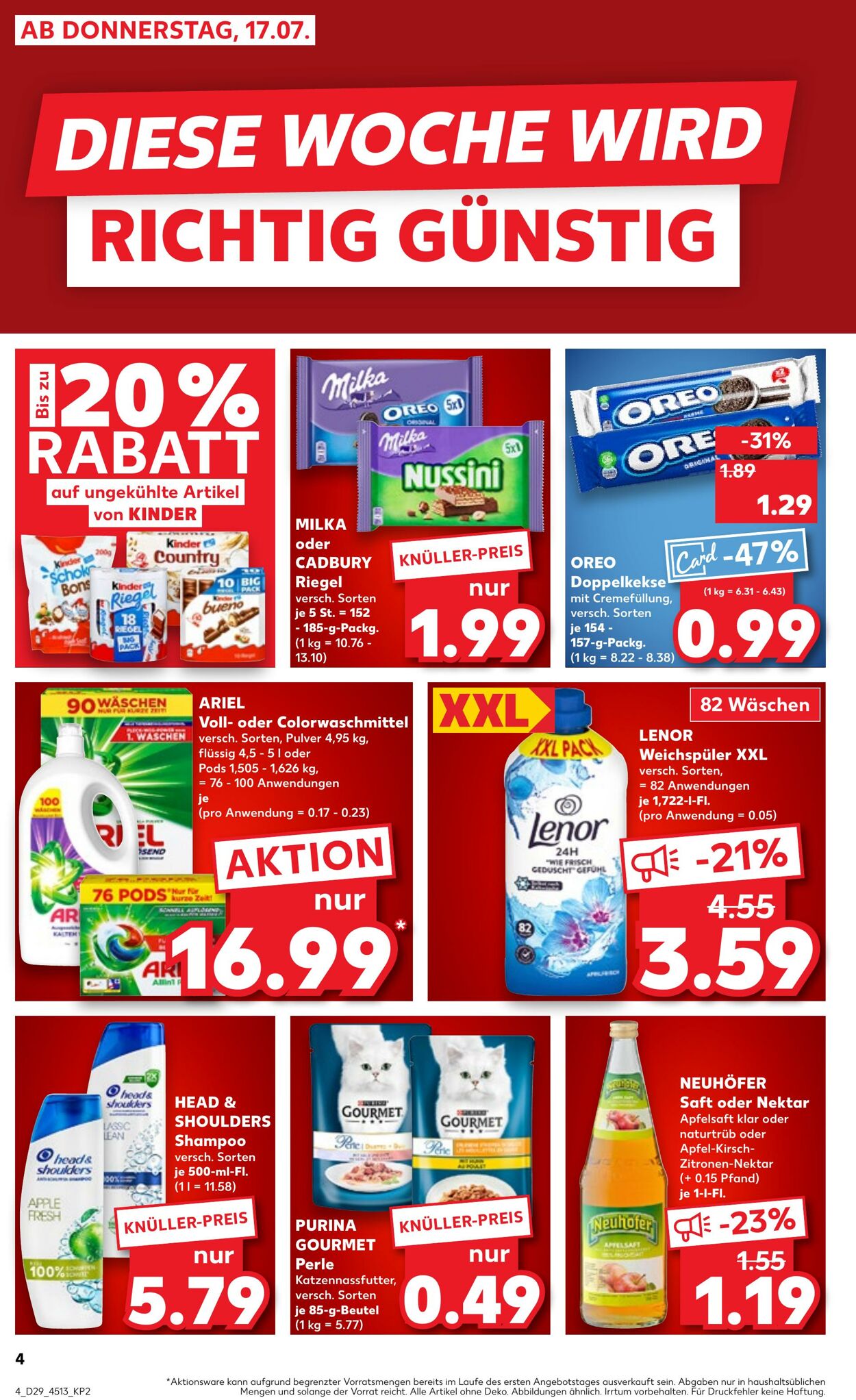Prospekt Kaufland 17.07.2025 - 23.07.2025