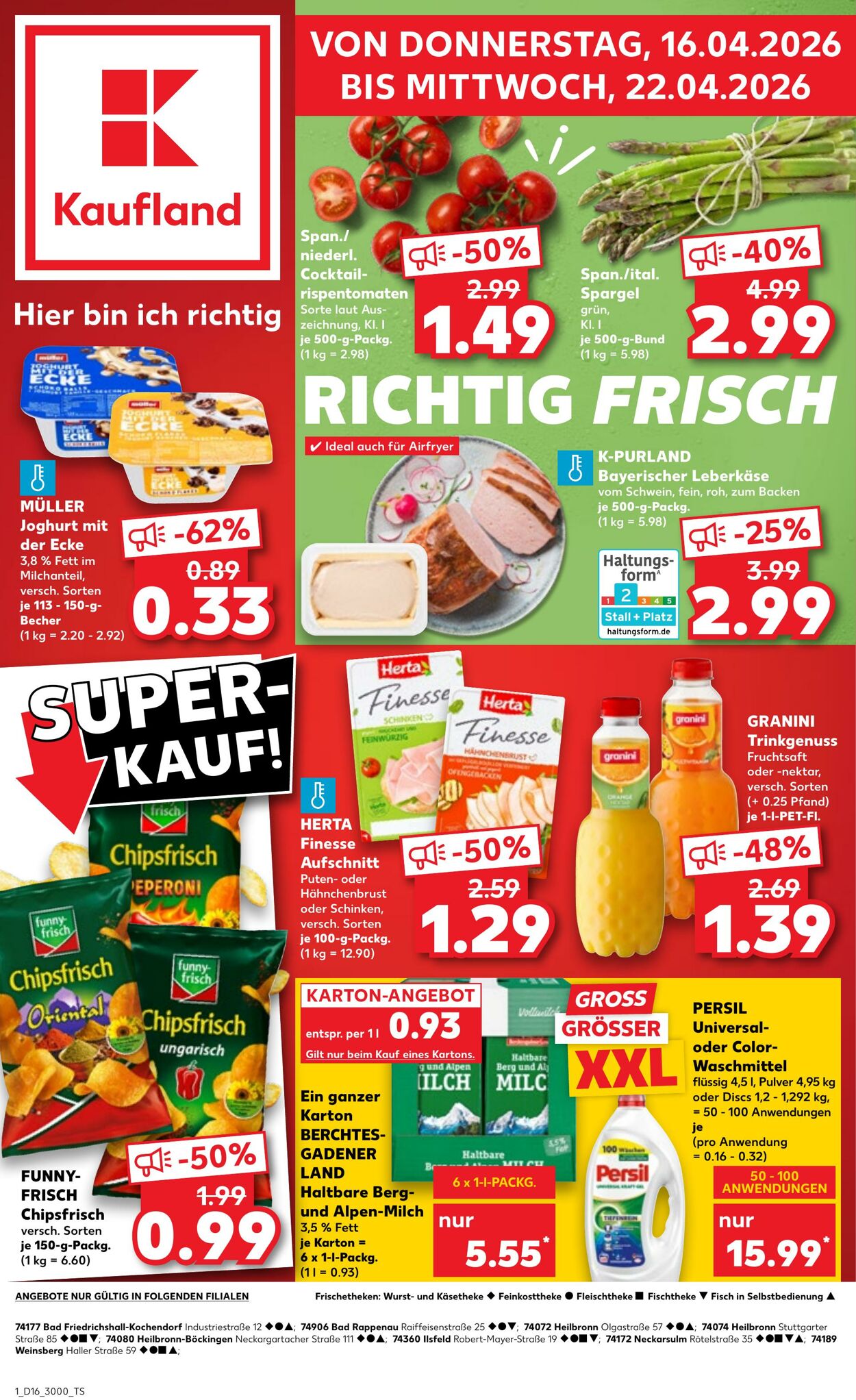 Prospekt Kaufland 16.04.2026 - 22.04.2026