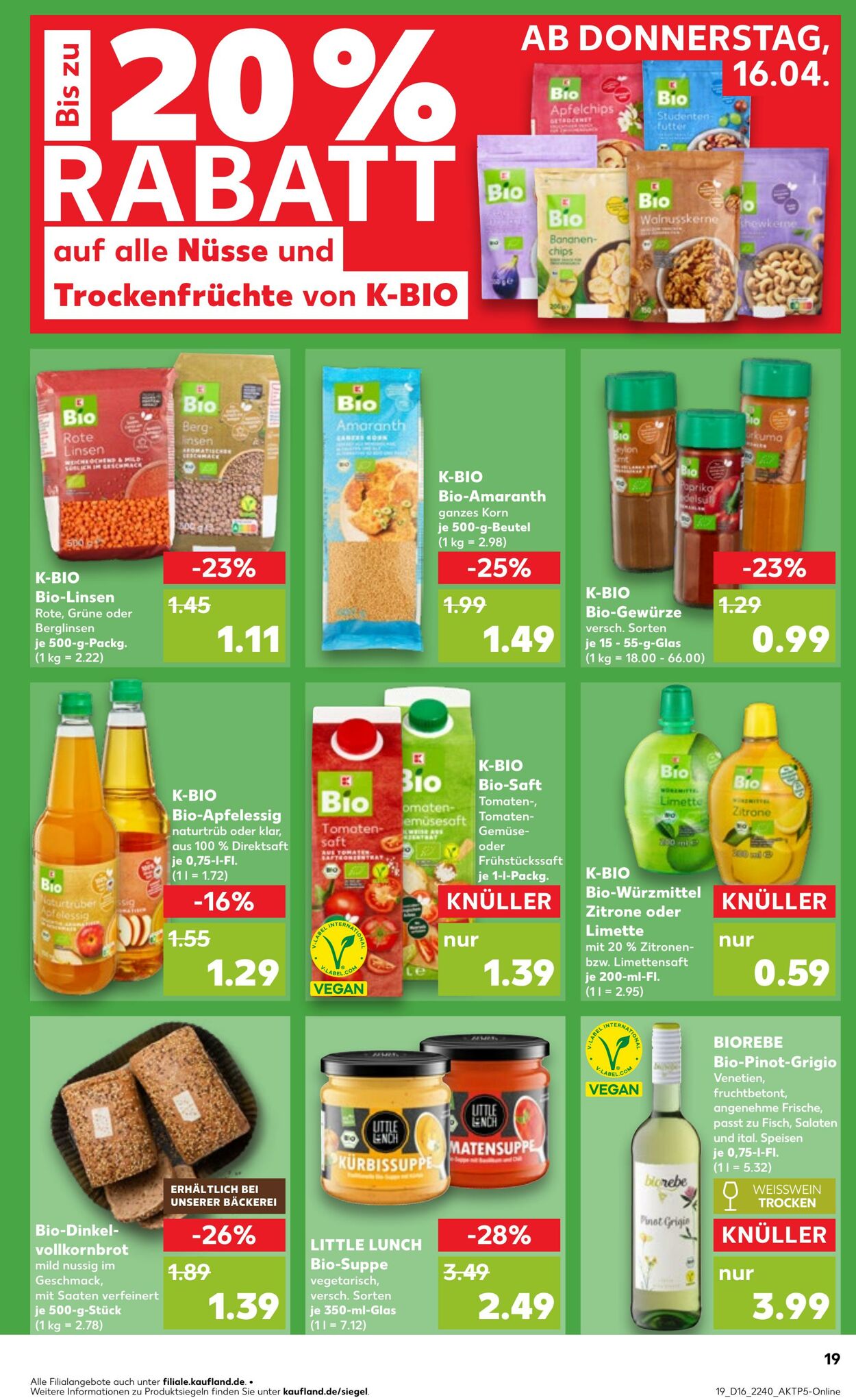 Prospekt Kaufland 16.04.2026 - 22.04.2026